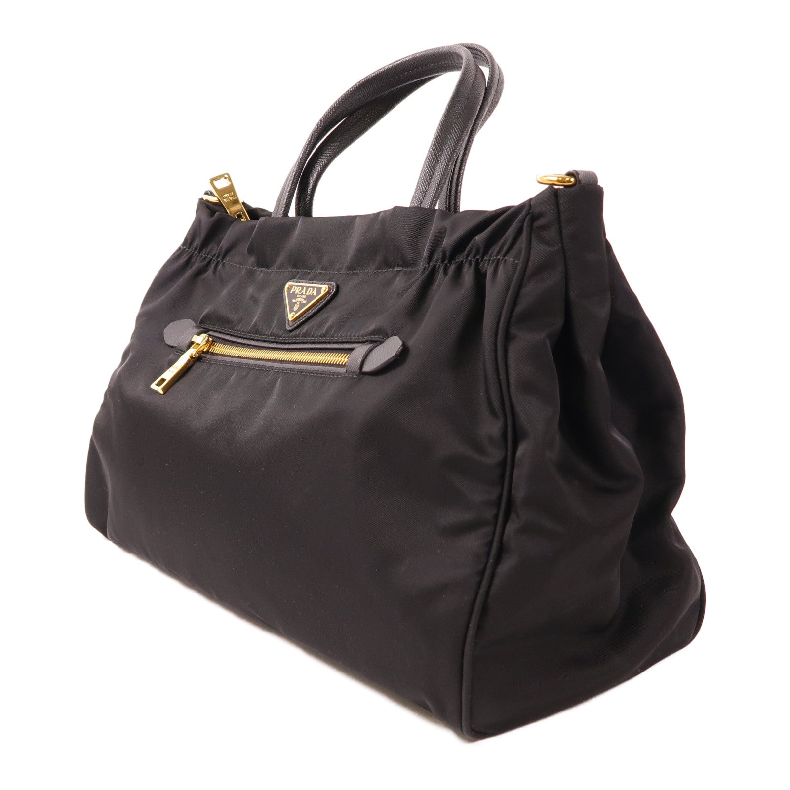 PRADA 尼龍2 Way Shoulder Bag金扣手挽肩背兩用袋
