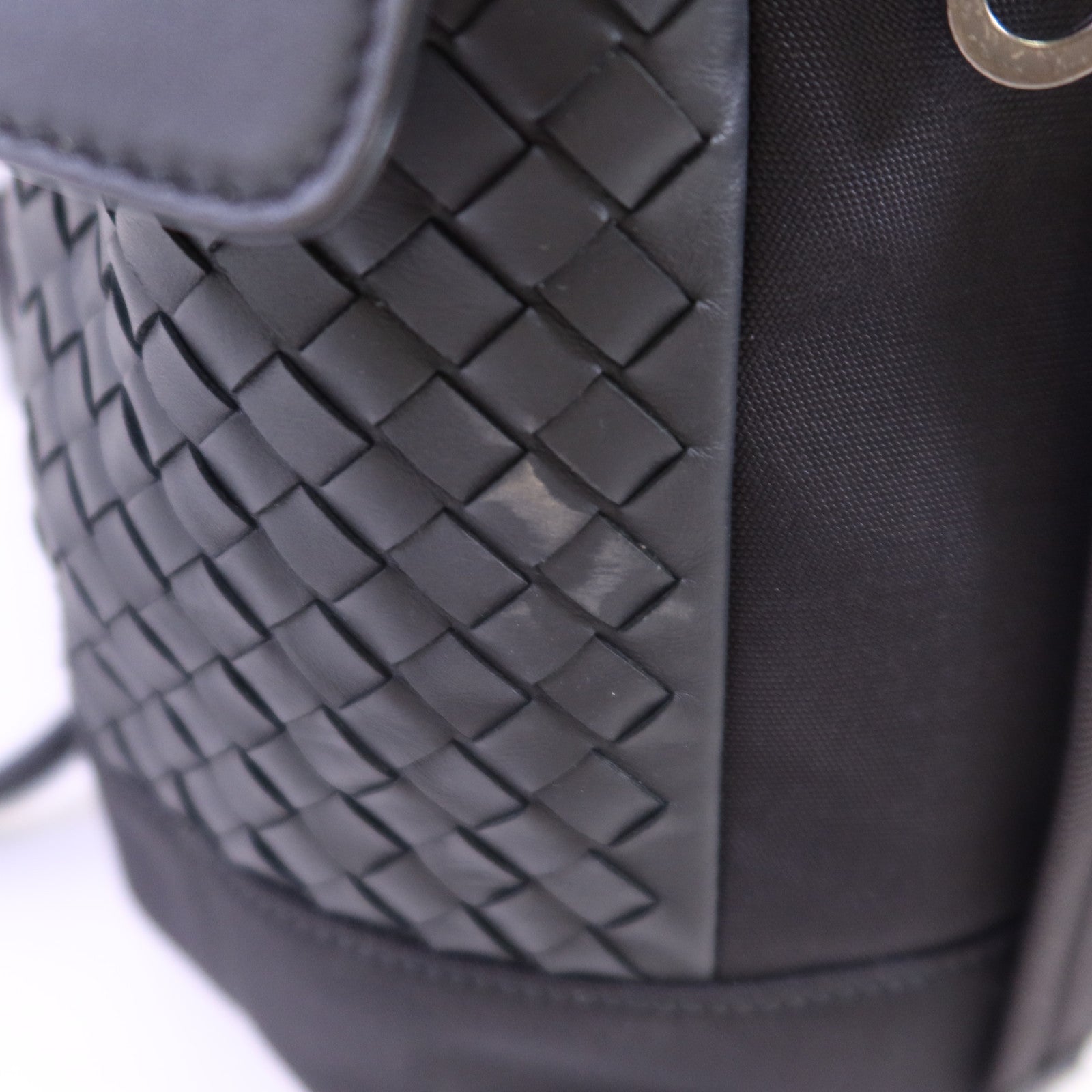 BOTTEGA VENETA 帆布/織紋皮革Backpack背包