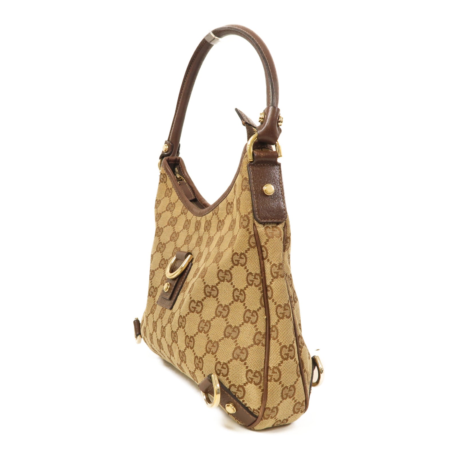 GUCCI 帆布Abbey金扣肩背袋