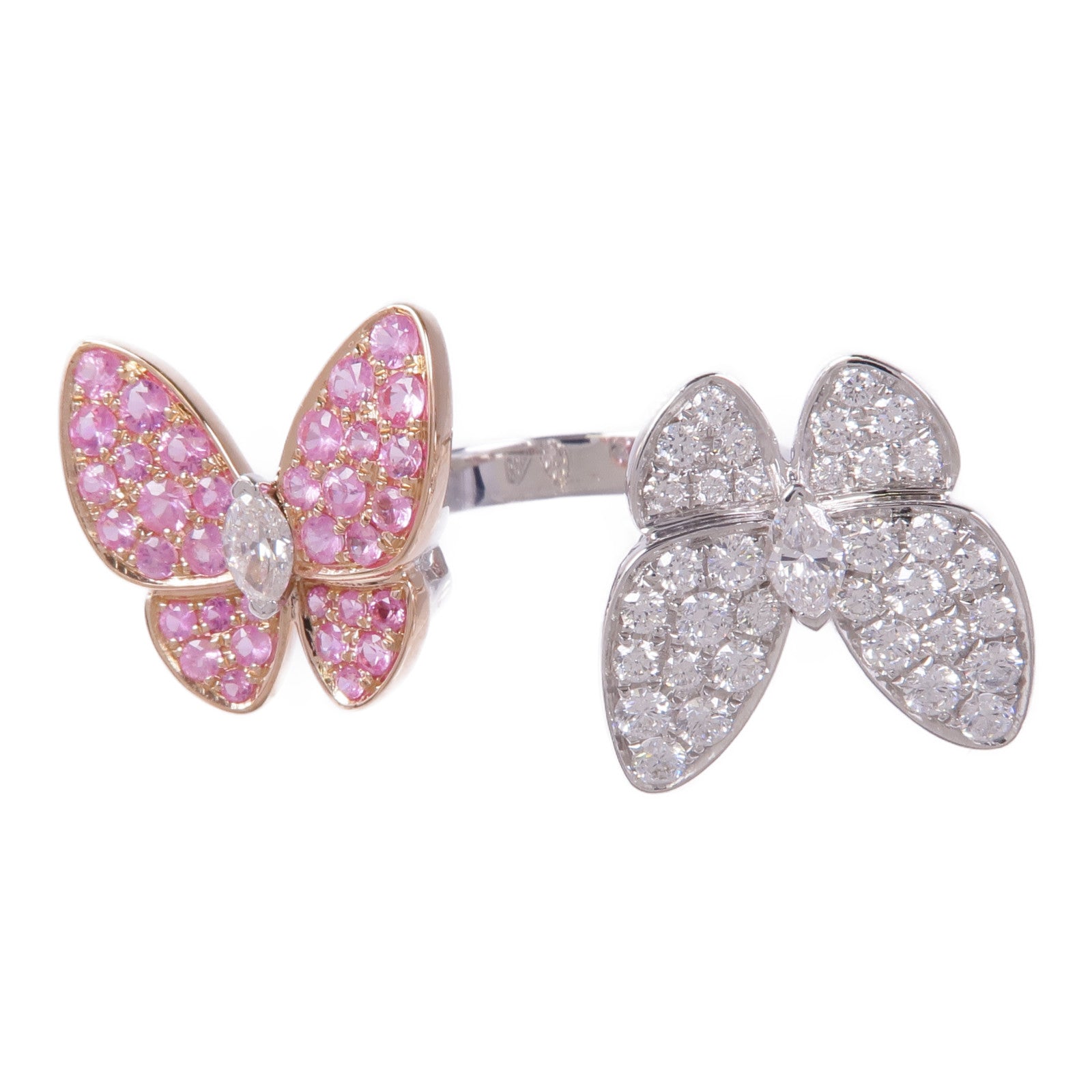 JEWELRY 18K白金/玫瑰金Diamond Ring鑽石戒指US#5.75