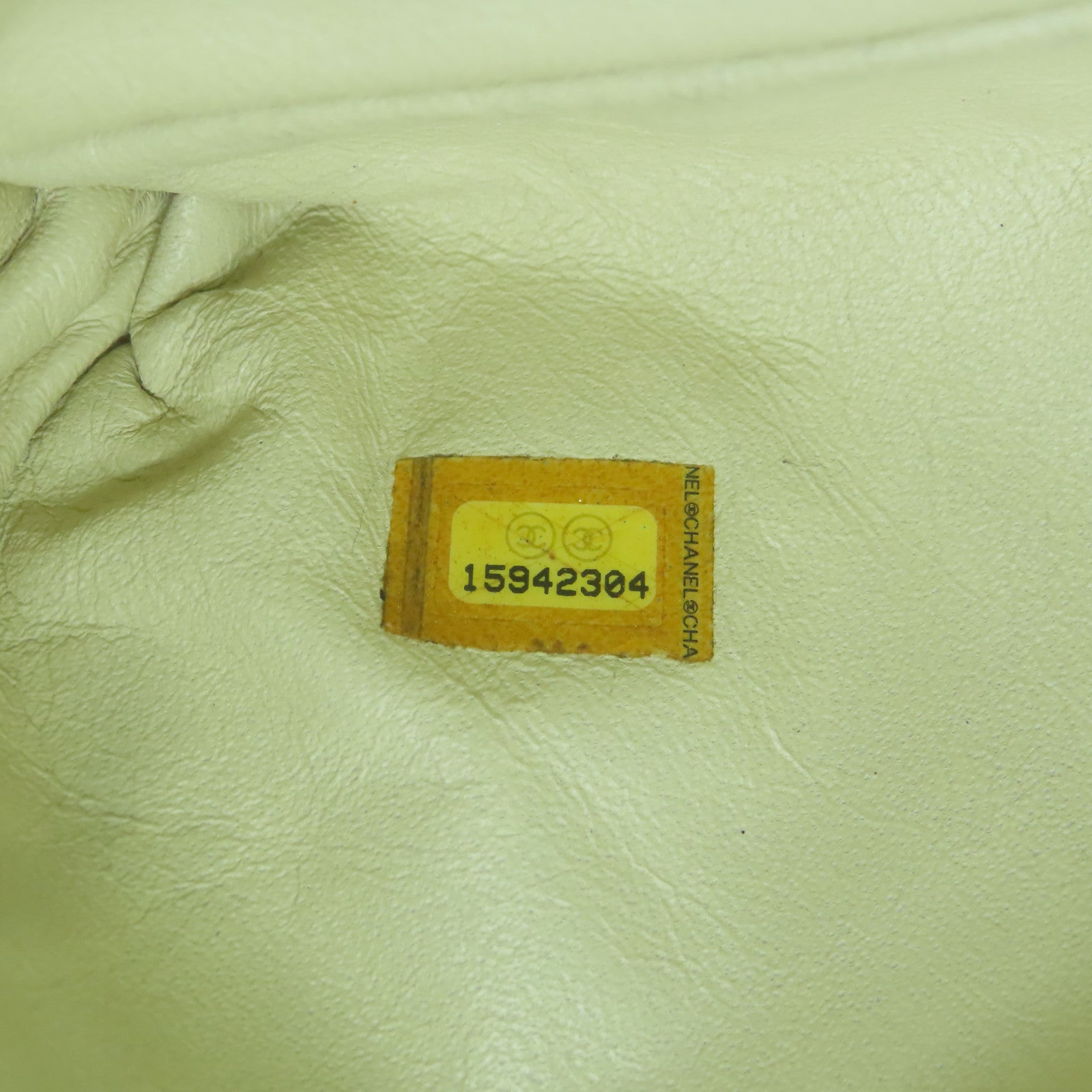 CHANEL 【激減優惠】菱格牛皮皮革Chain Shoulder銀扣鏈帶肩背袋棕色