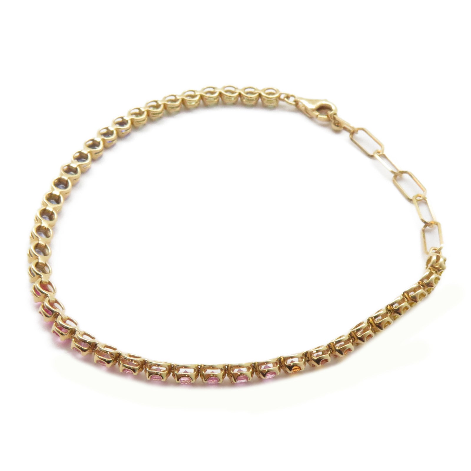 JEWELRY 【激減優惠】18K玫瑰金Sapphire Bracelet 2.99ct彩色寶石手鏈