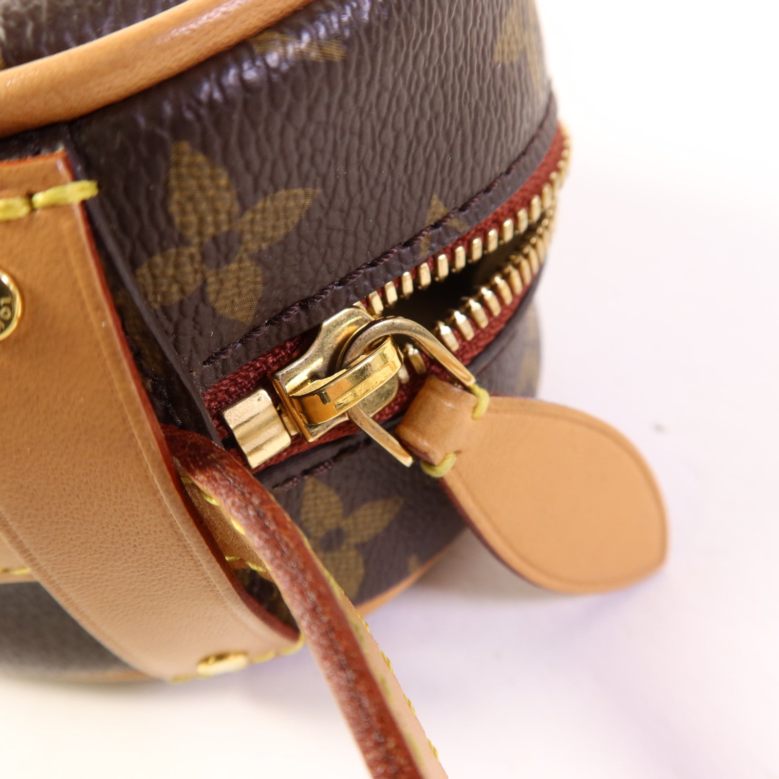 LOUIS VUITTON Monogram Game On Coeur金扣肩背袋棕色