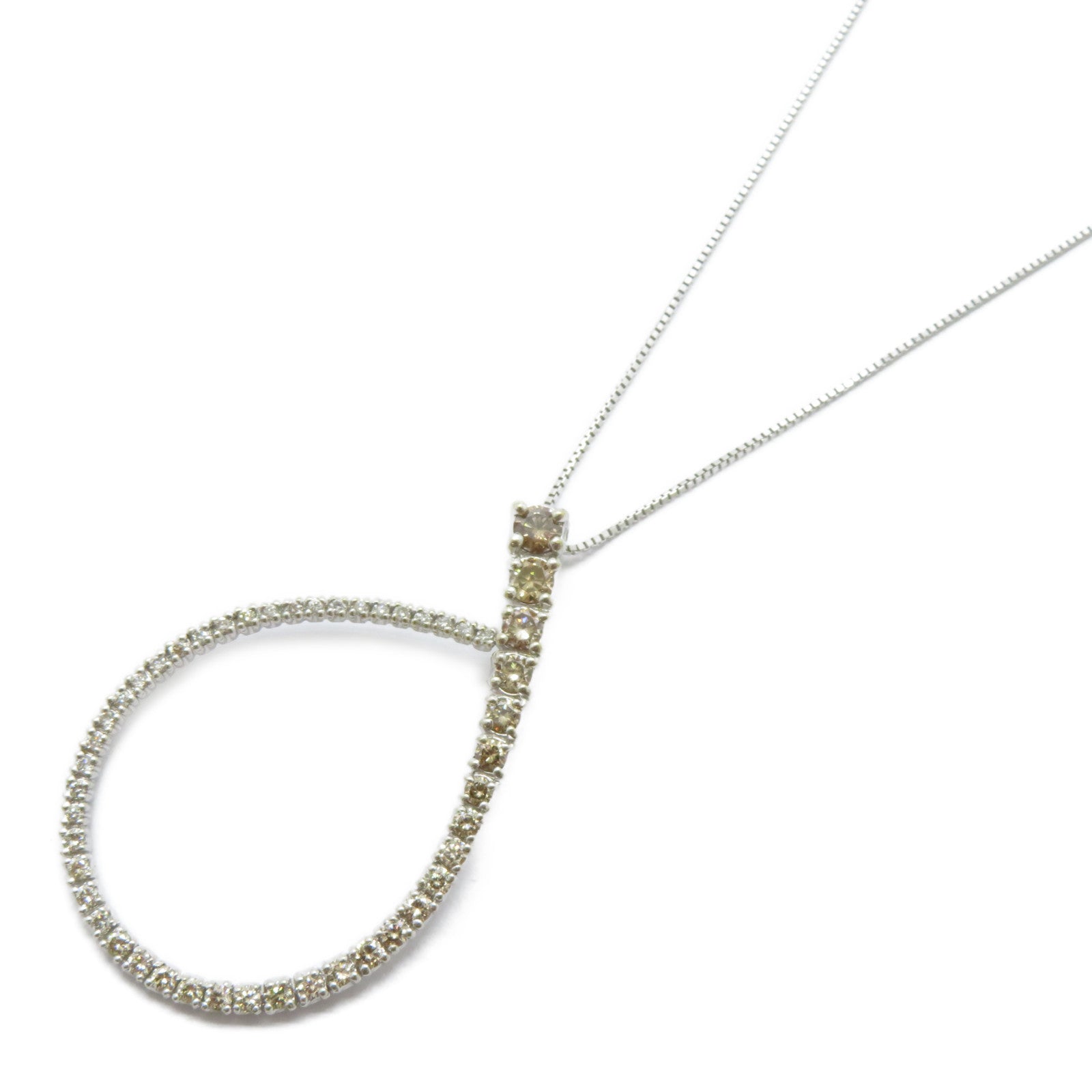JEWELRY 18K白金Diamond Necklace 1.40ct鑽石項鍊