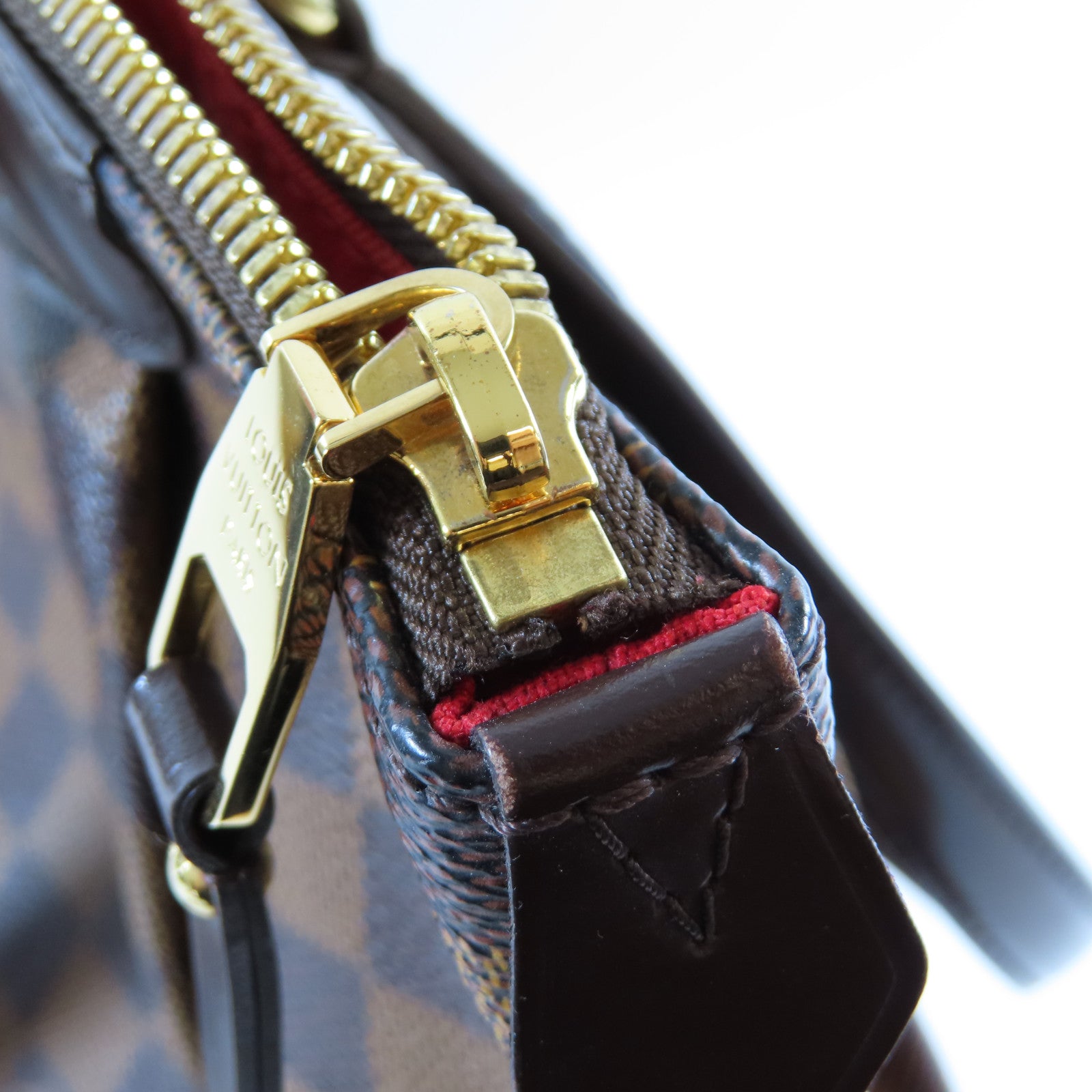 LOUIS VUITTON **【激減優惠】Damier Ebene Westminster GM金扣肩背袋啡色