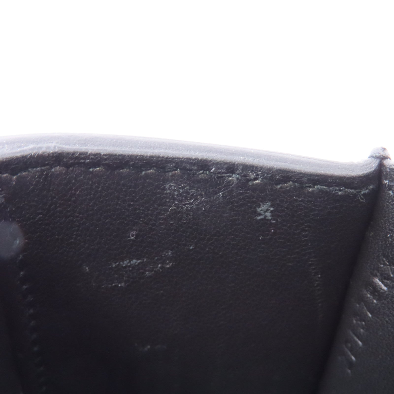 HERMES Evercolor皮革Della Cavalleria Mini銀扣肩背袋黑色