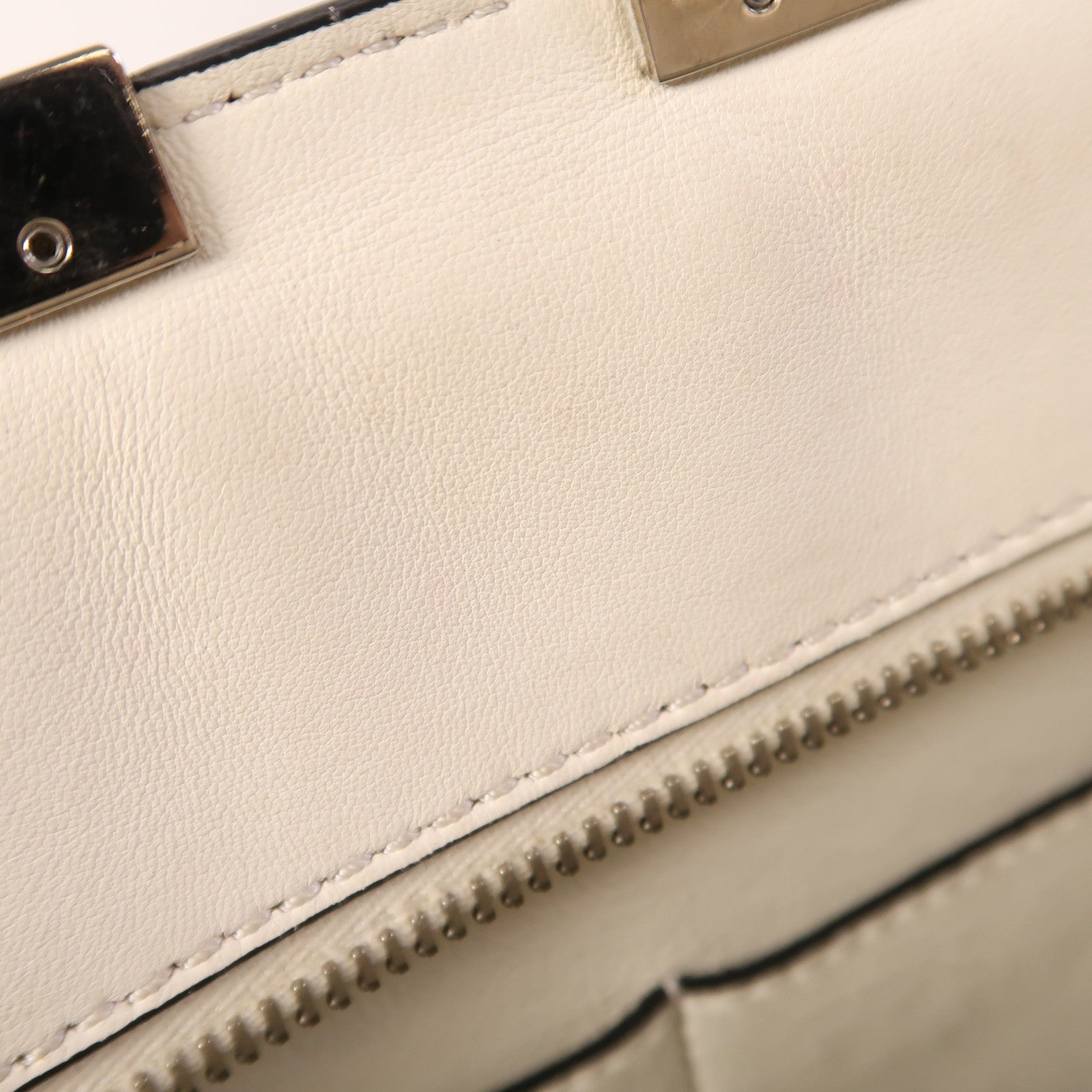 FENDI 牛皮皮革2 Way Shoulder Bag銀扣手挽肩背兩用袋