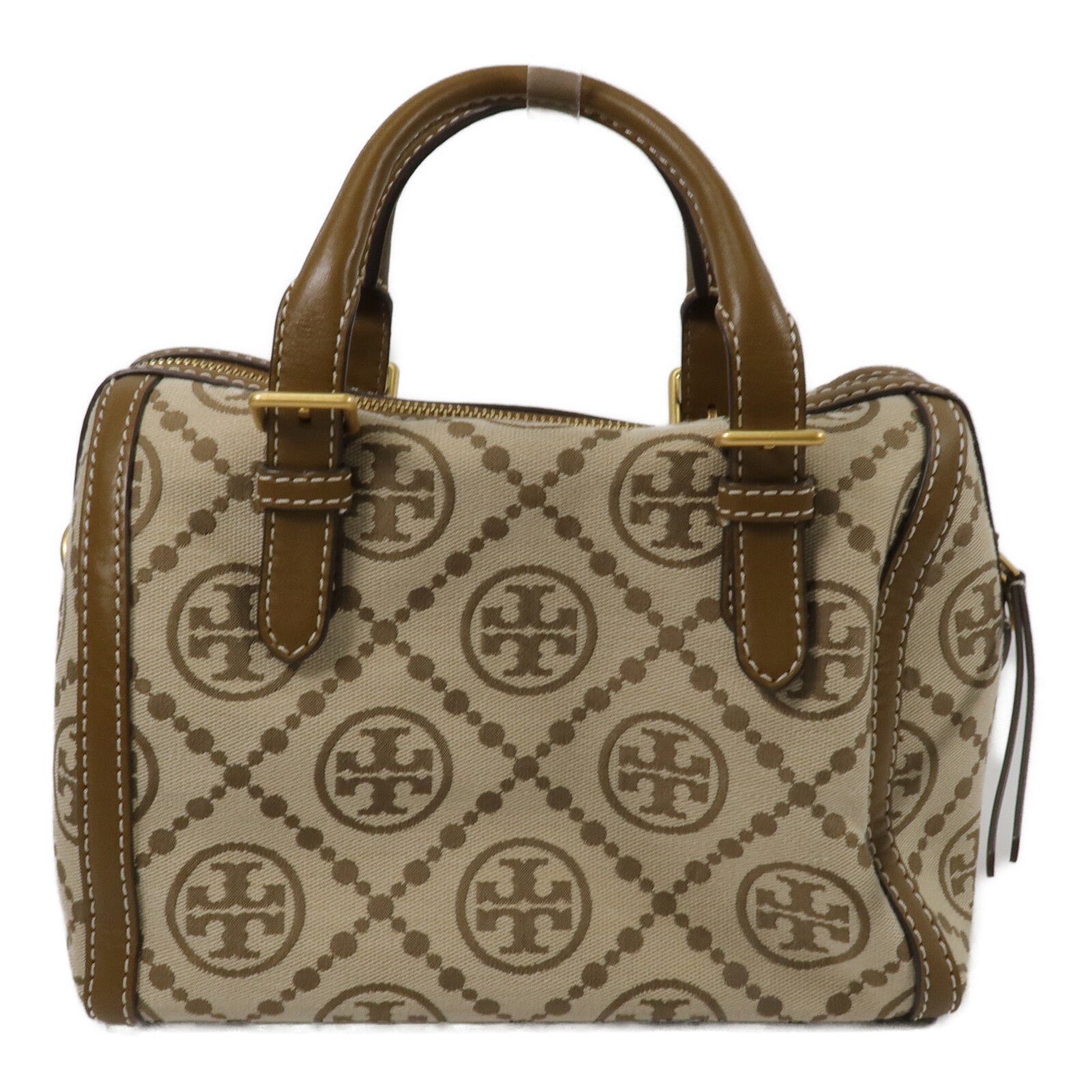 Tory Burch 帆布T Monogram Jacquard Barrel Bag手挽肩背兩用袋