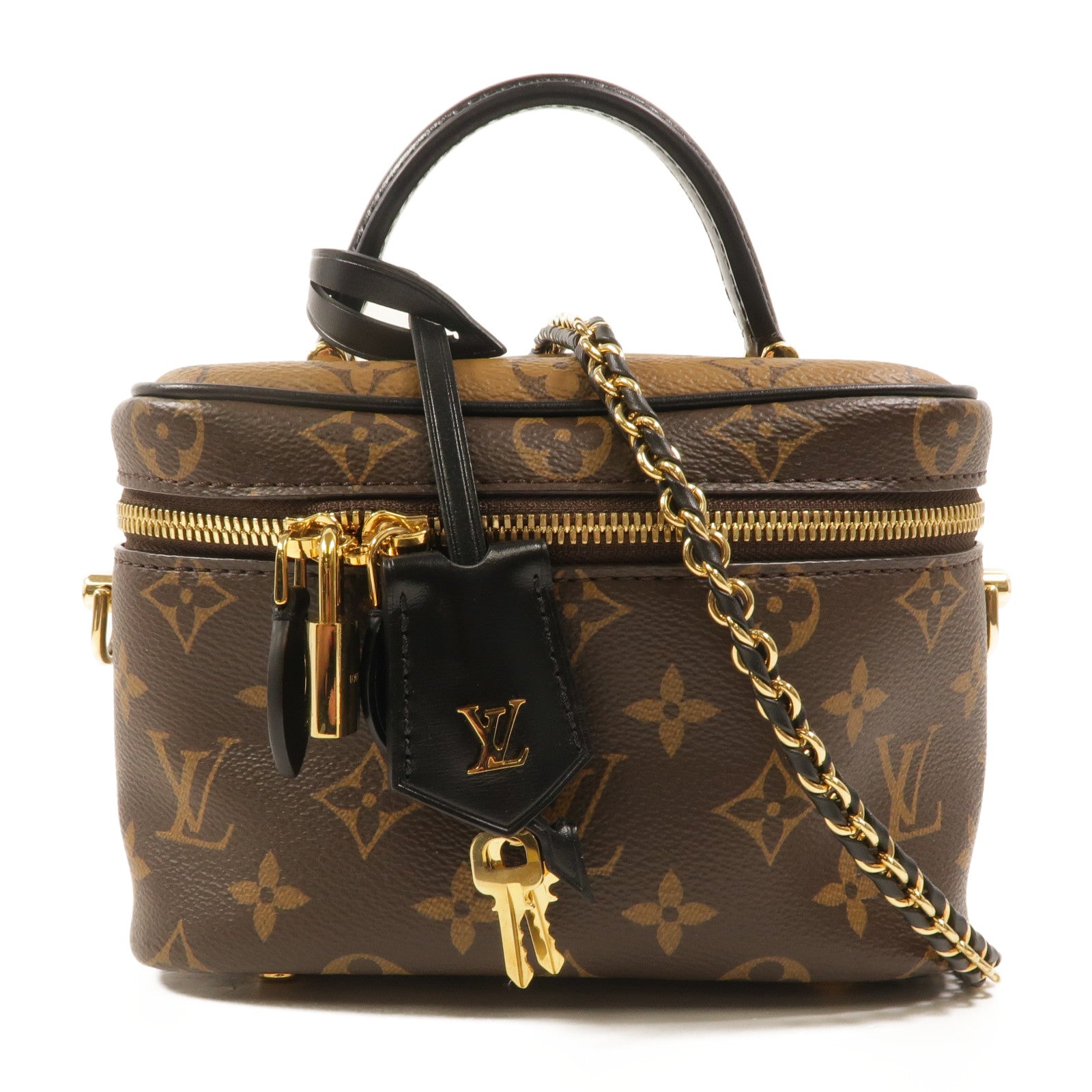 LOUIS VUITTON Monogram Reverse Vanity PM手挽肩背兩用袋