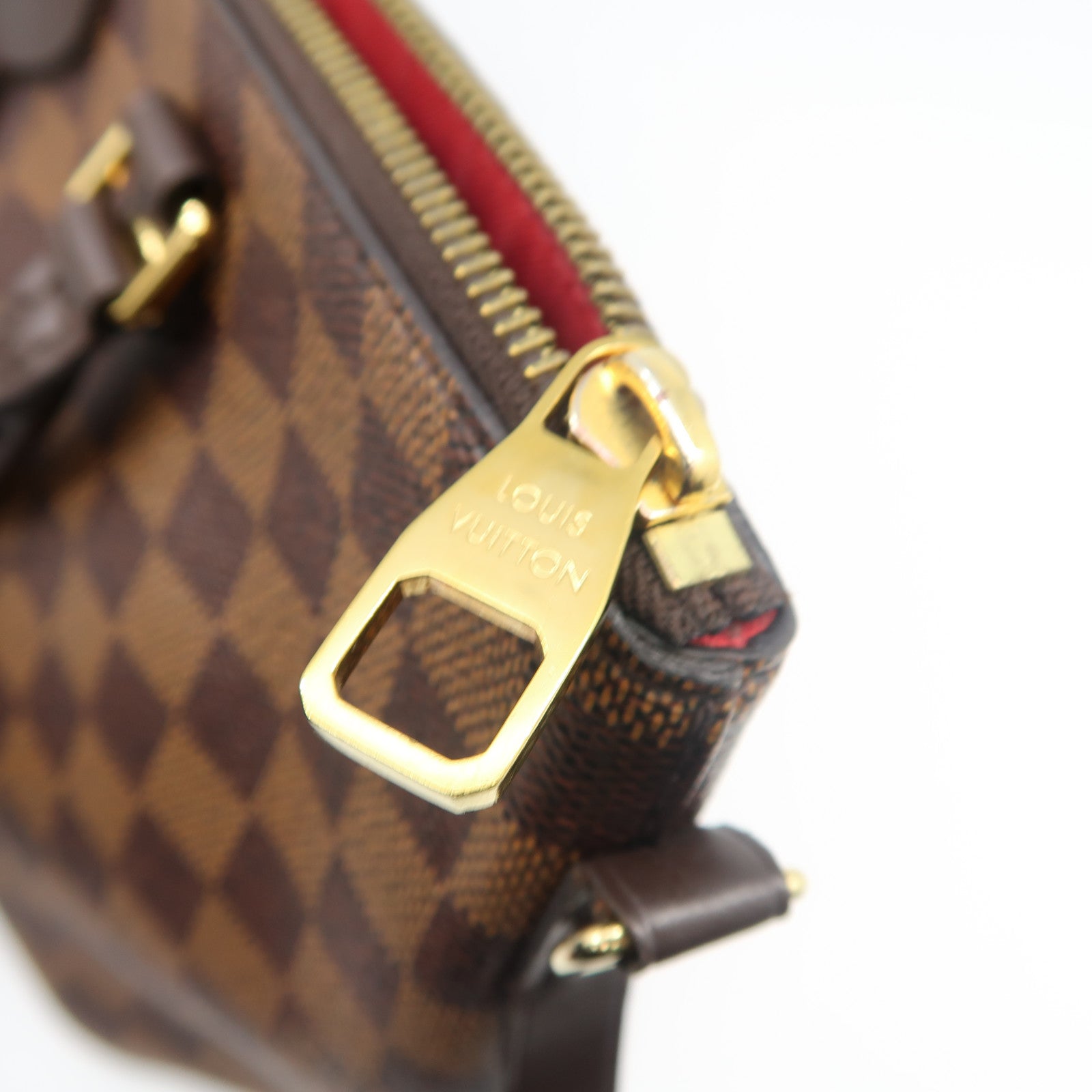 LOUIS VUITTON Damier Ebene Siena PM金扣手挽肩背兩用袋啡色