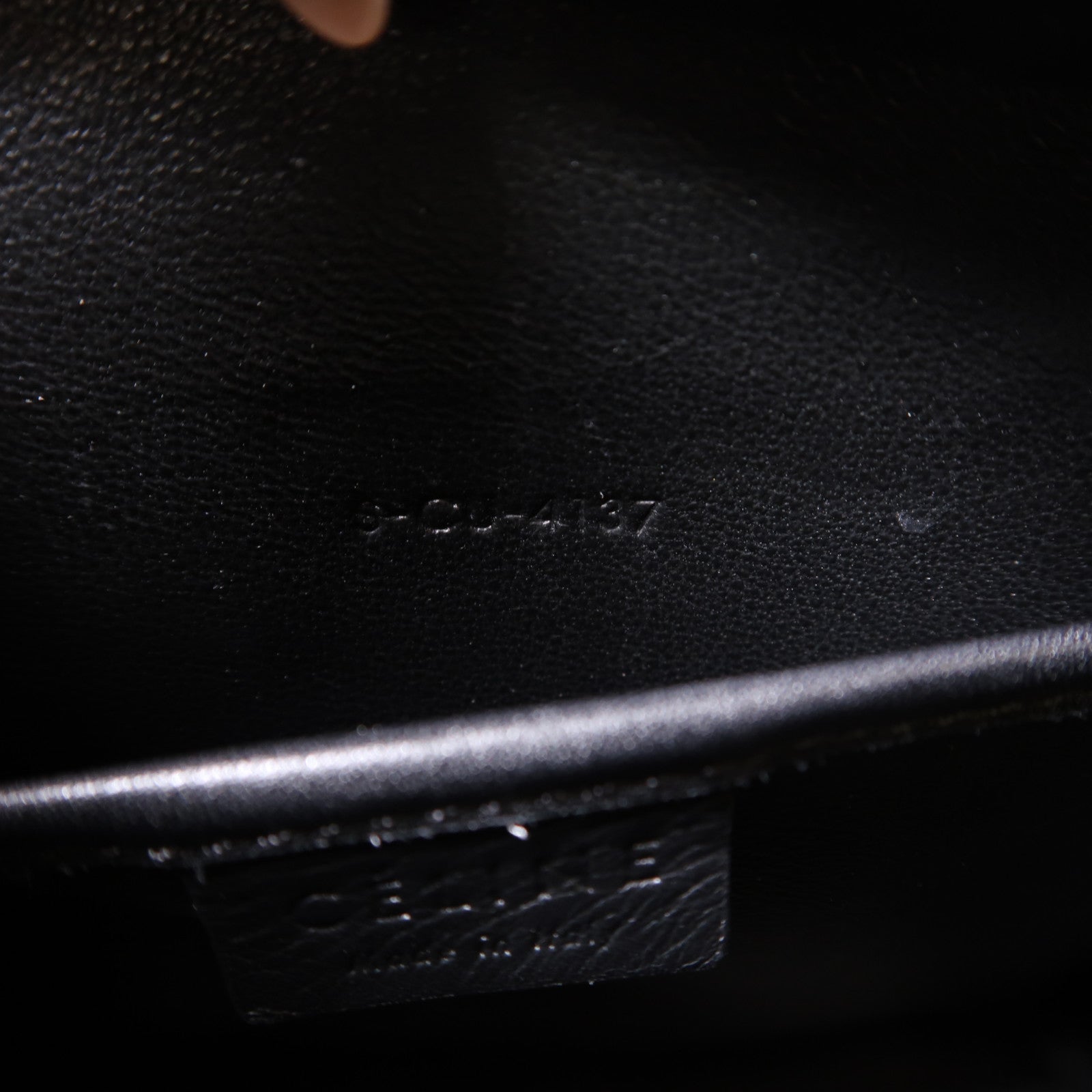 CELINE 牛皮皮革Nano Luggage金扣手挽肩背兩用袋綠色/米色/黑色