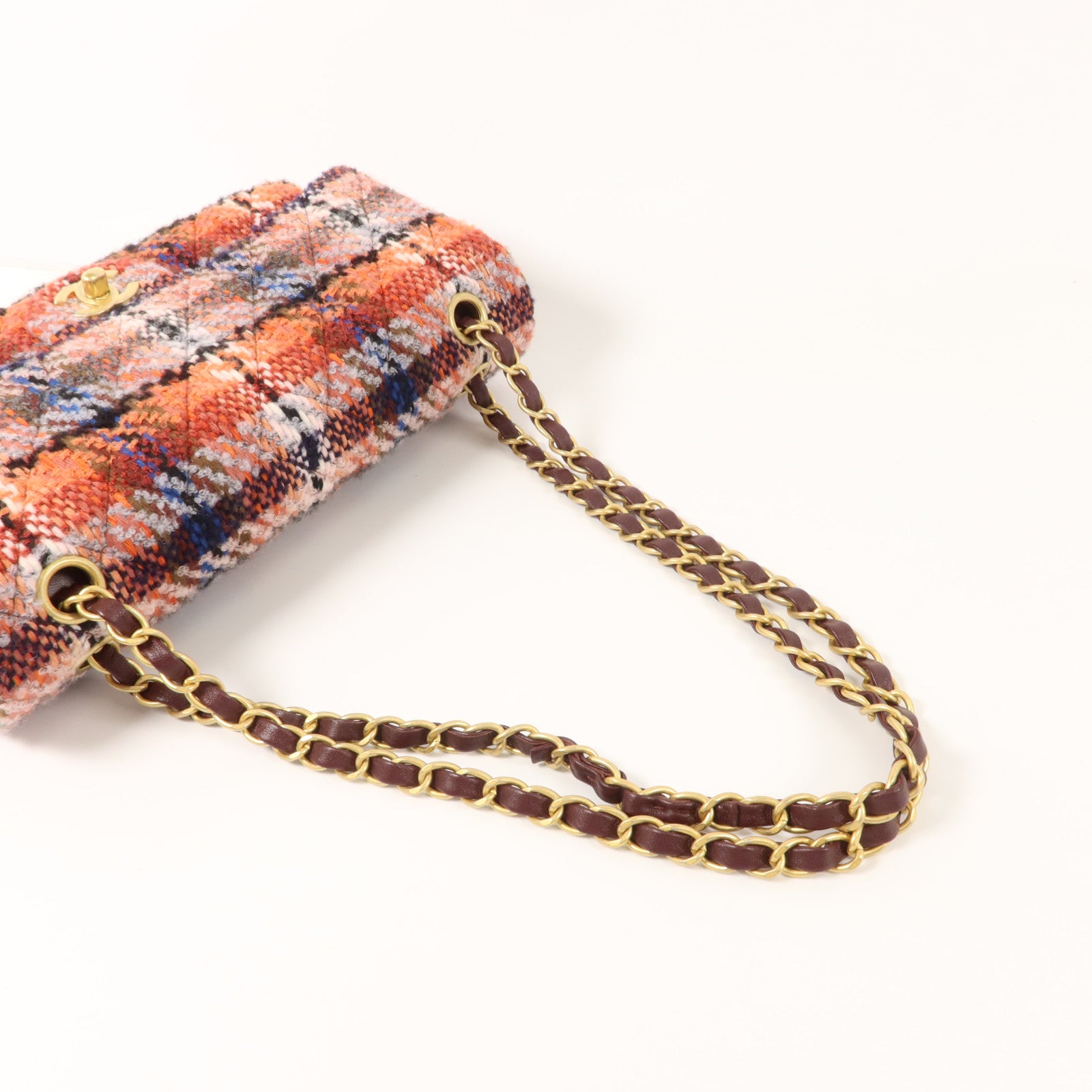 CHANEL 斜紋軟呢Classic 25鏈帶肩背袋