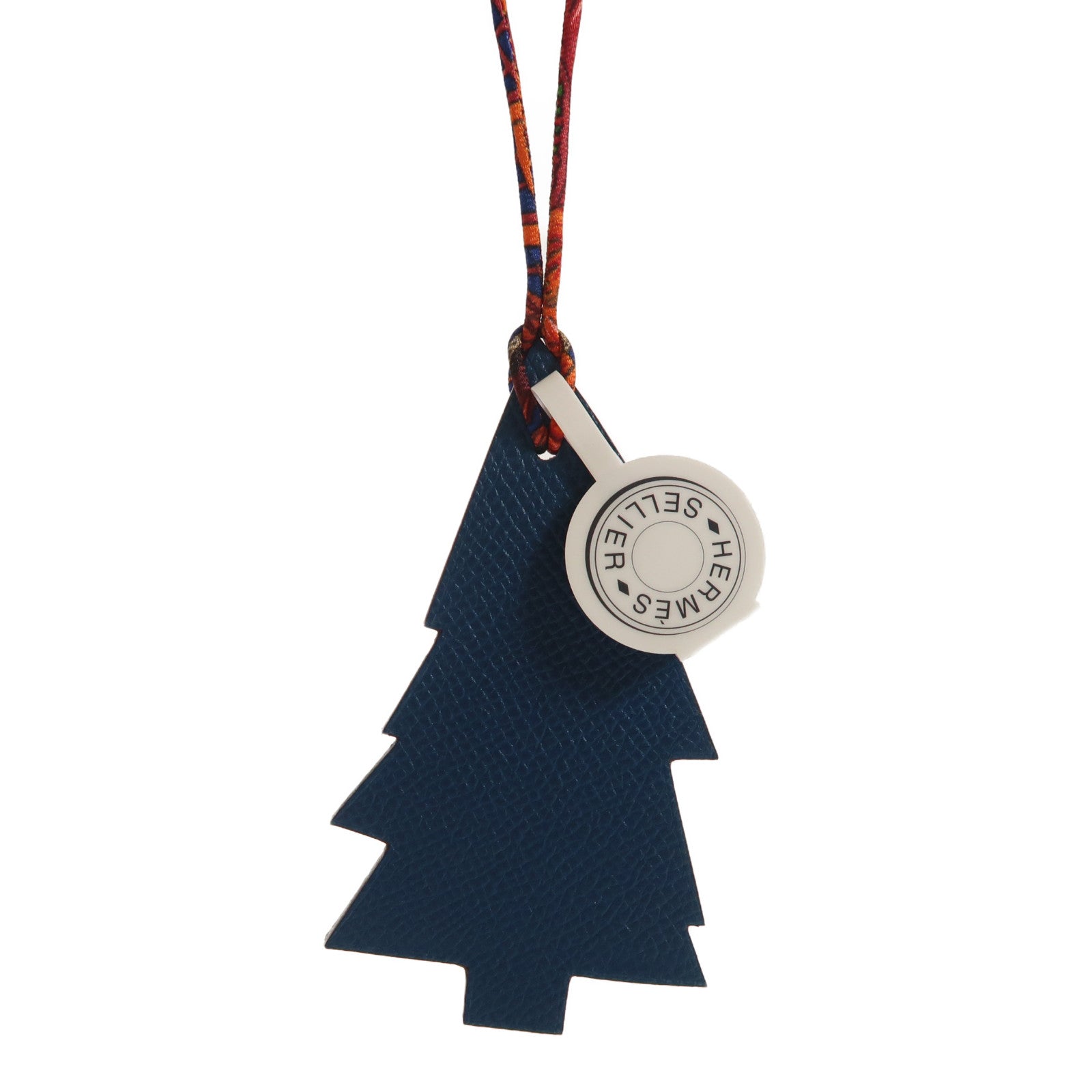 HERMES 【激減優惠】Epsom皮革Christmas Tree Charm掛飾紫色/深藍色