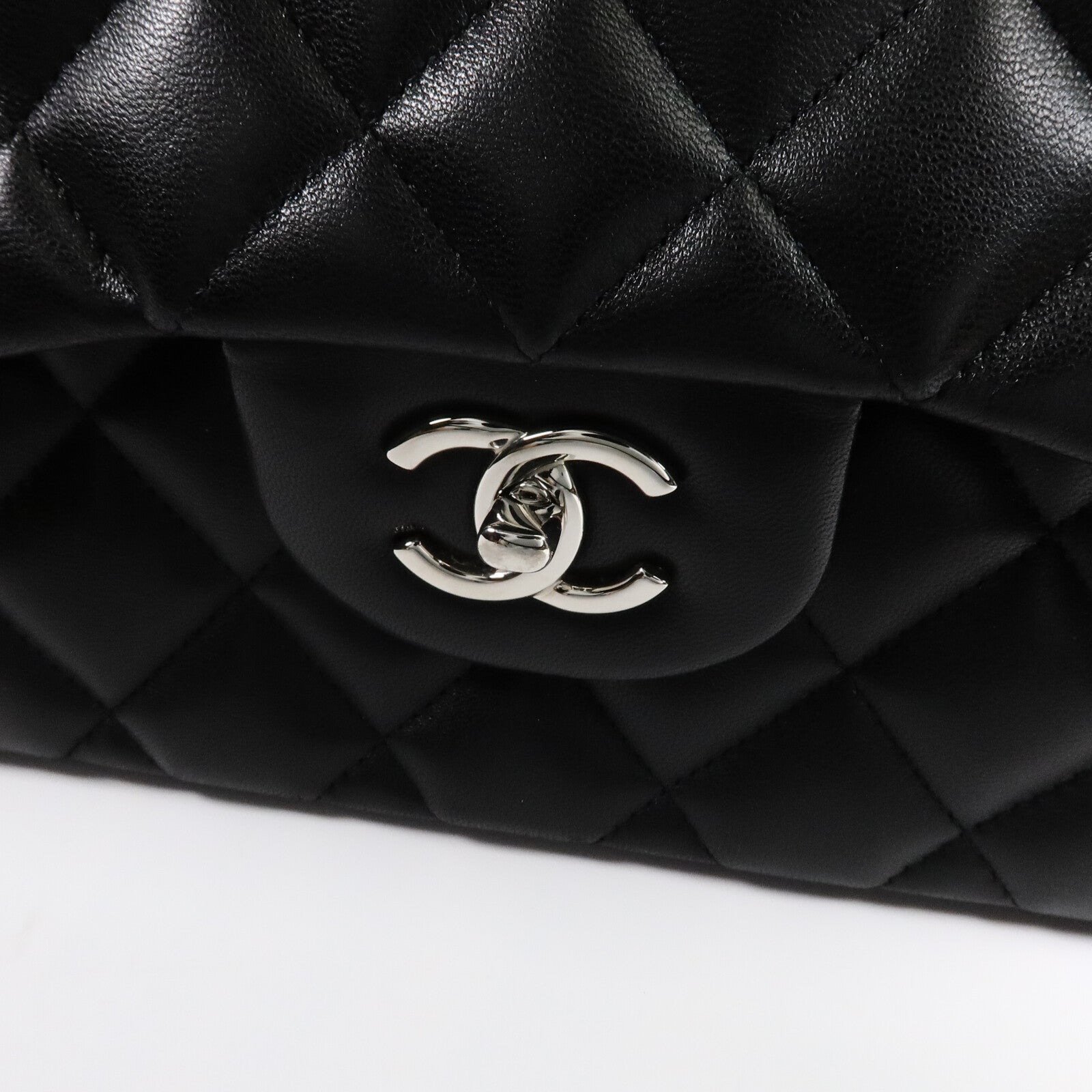 CHANEL 羊皮皮革Large Classic鏈帶肩背袋