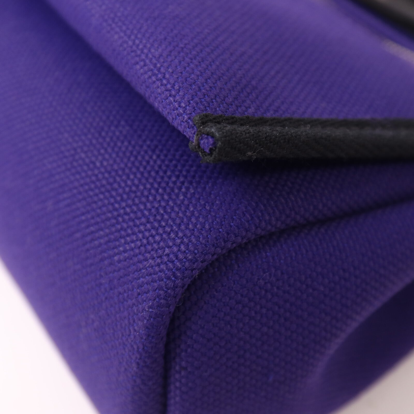 HERMES 帆布Mini Herbag肩背袋Fresh Purple/Noir