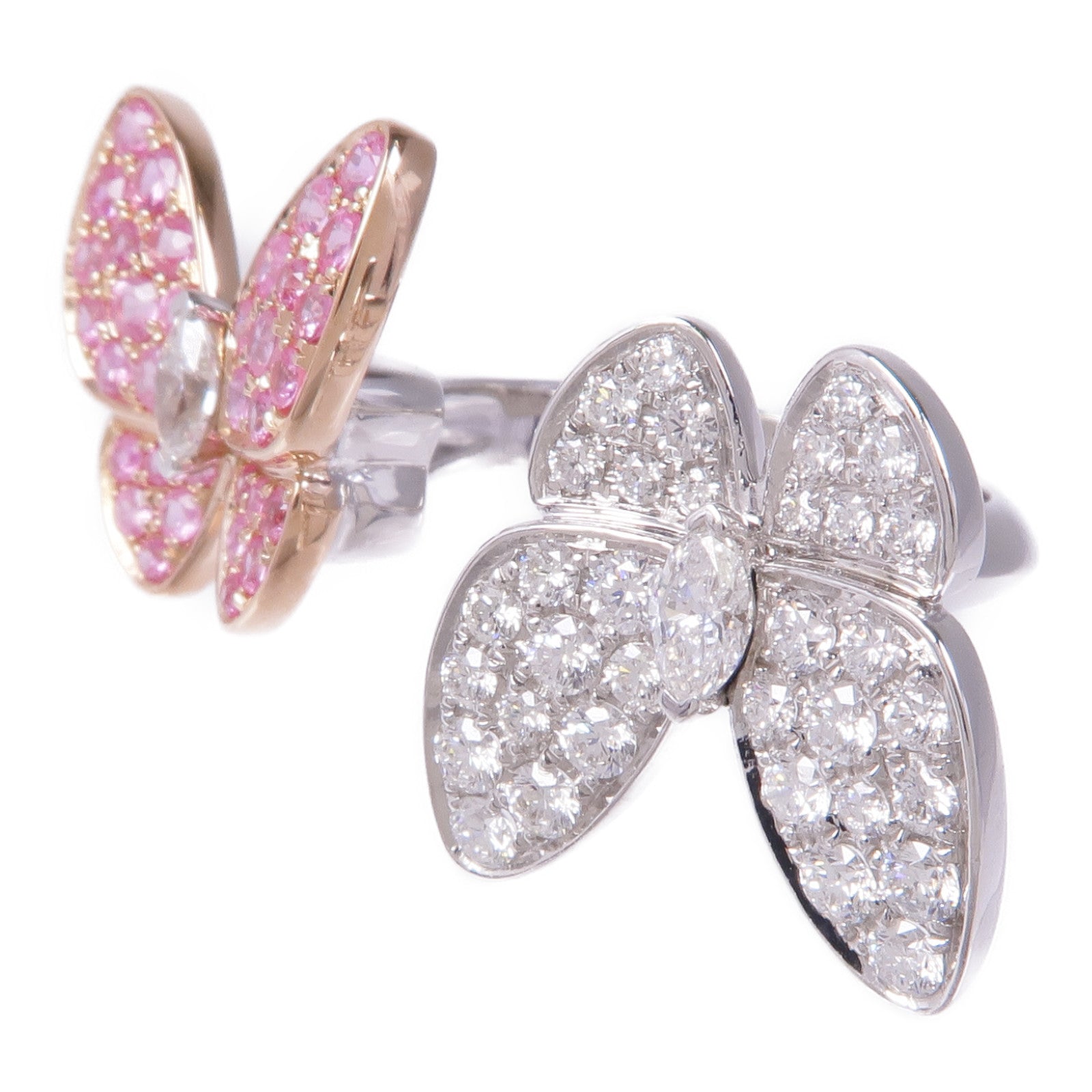 JEWELRY 18K白金/玫瑰金Diamond Ring鑽石戒指US#5.75
