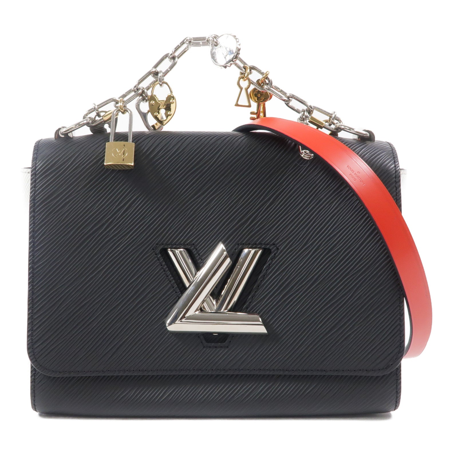 LOUIS VUITTON Epi Love Lock Charm Twist手挽肩背兩用袋
