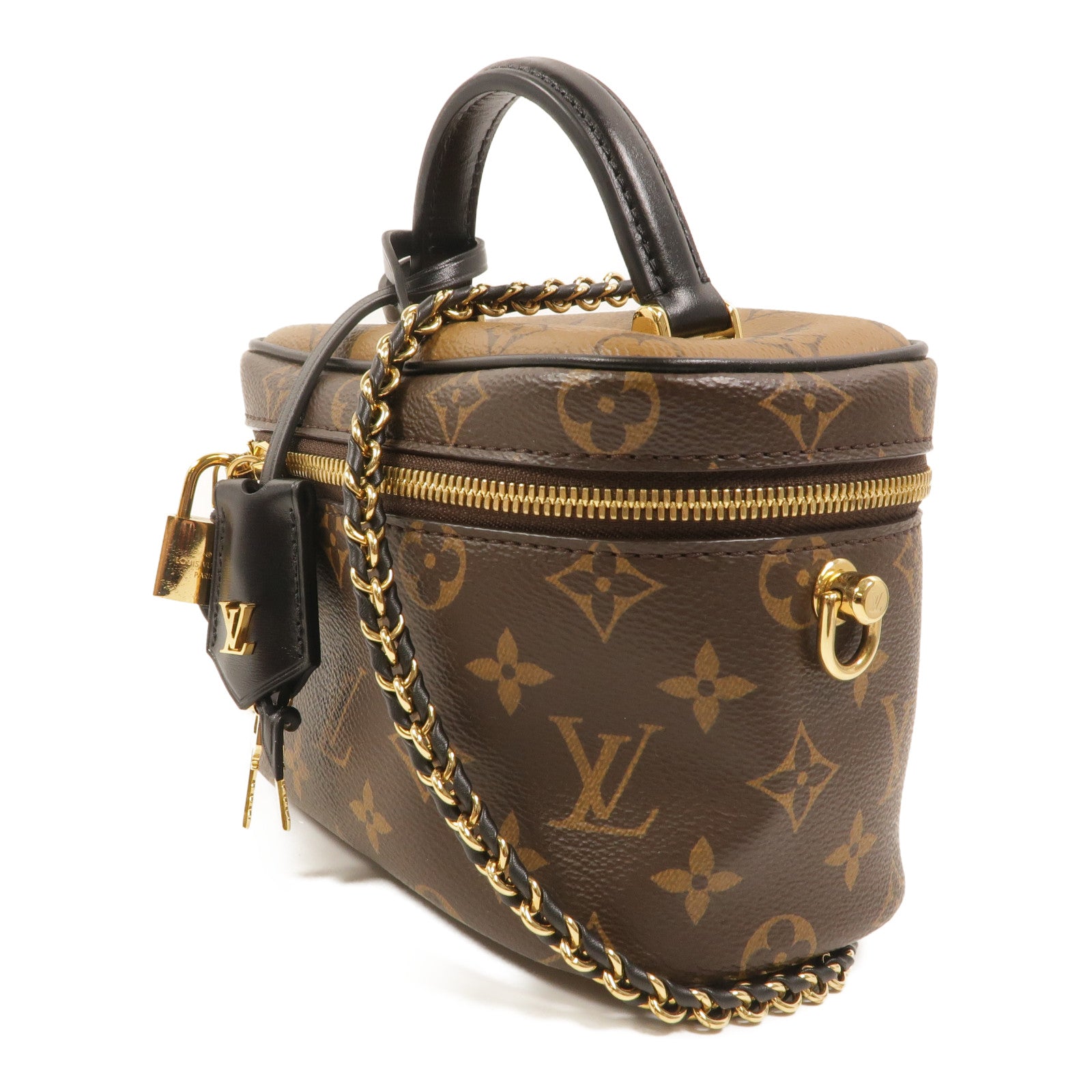 LOUIS VUITTON Monogram Reverse Vanity PM手挽肩背兩用袋
