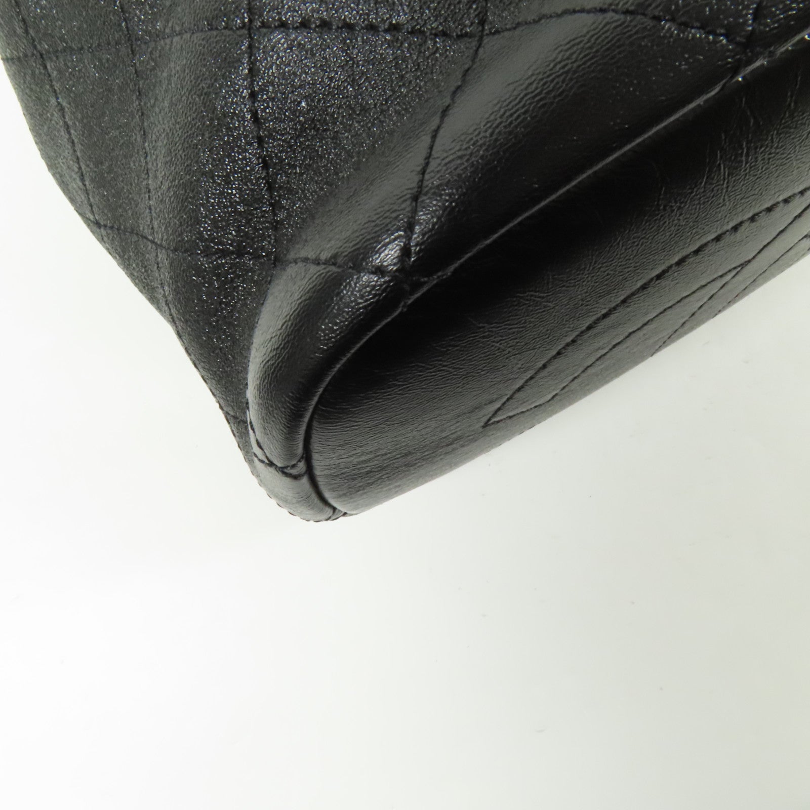 CHANEL 牛皮皮革Bucket Bag金扣手挽肩背兩用袋