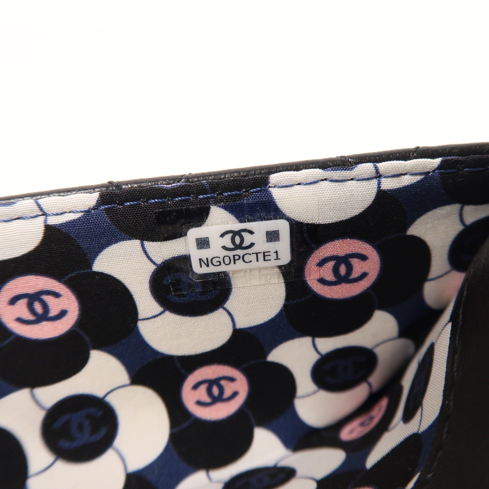 CHANEL 羊皮皮革Long Wallet金扣長錢包