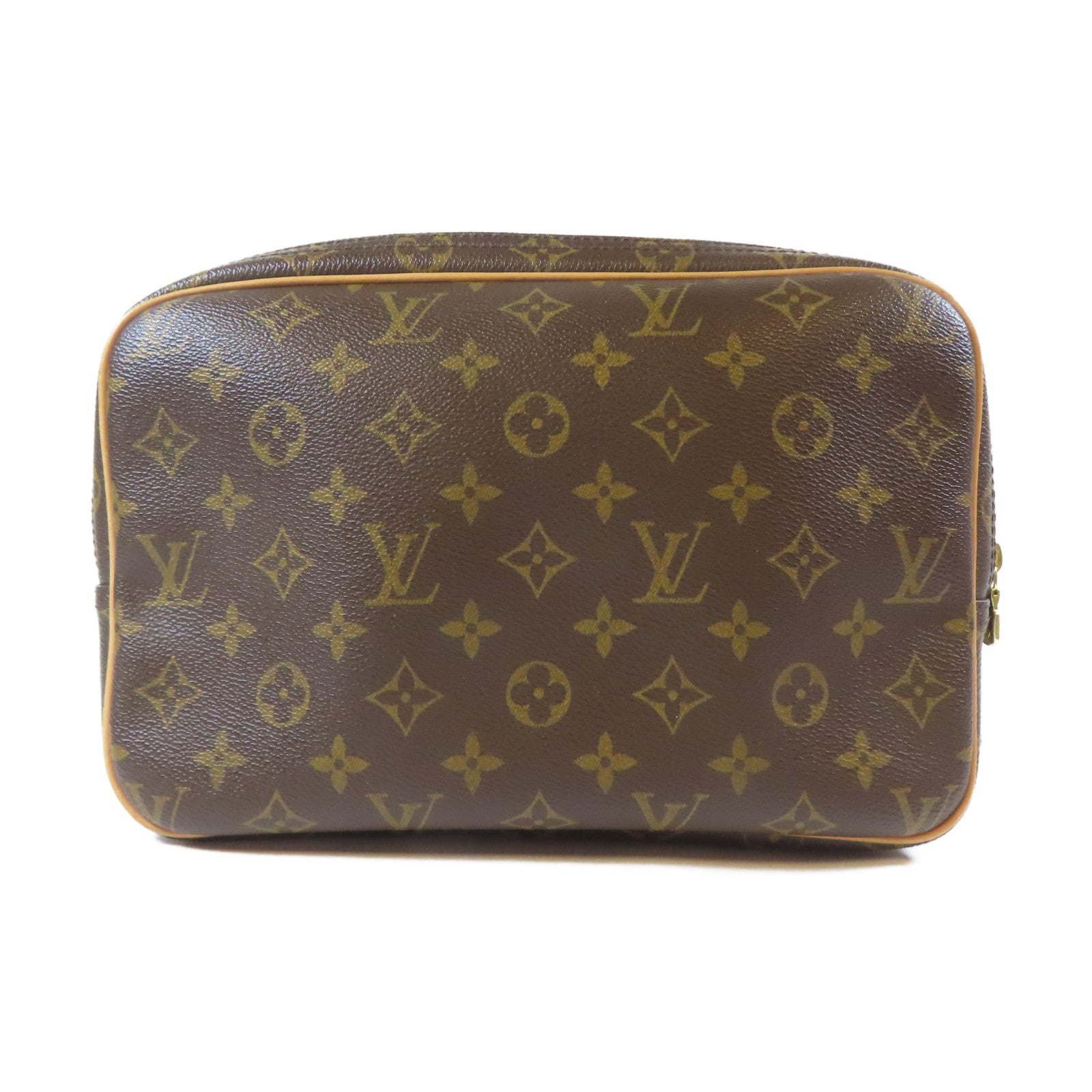 LOUIS VUITTON Monogram Reporter PM金扣肩背袋啡色