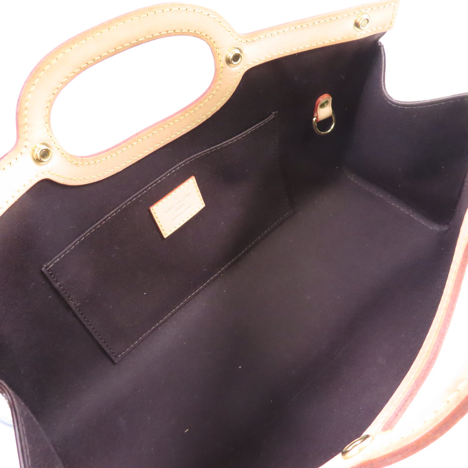 LOUIS VUITTON Monogram Vernis Roxbury Drive 2way Shoulder Bag金扣手挽肩背兩用袋酒紅色