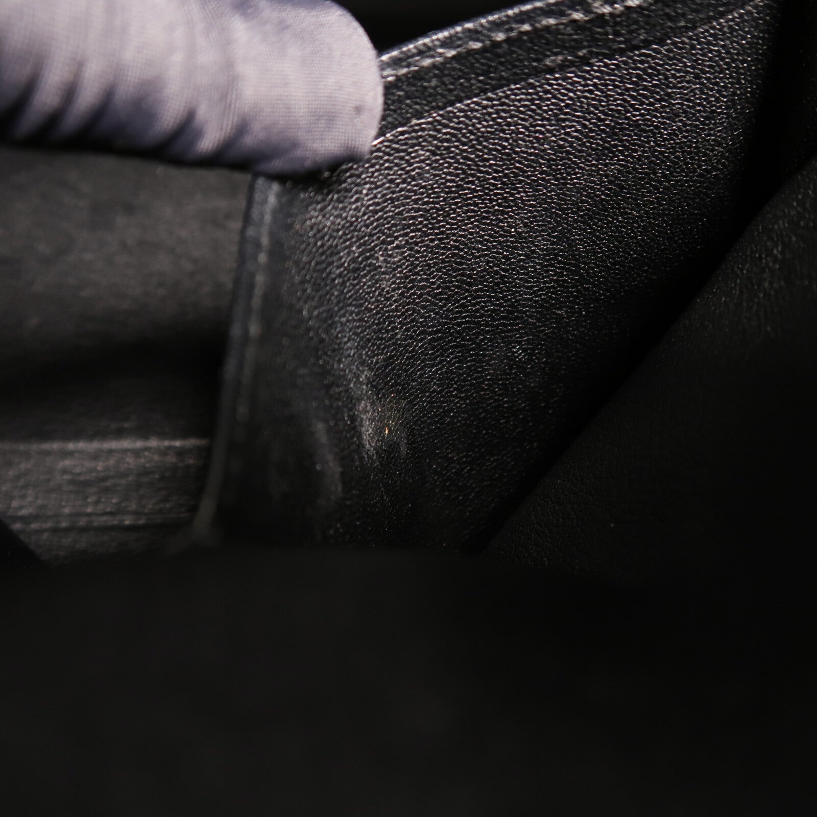 HERMES Clemence皮革Kelly 32金扣手挽肩背兩用袋Noir