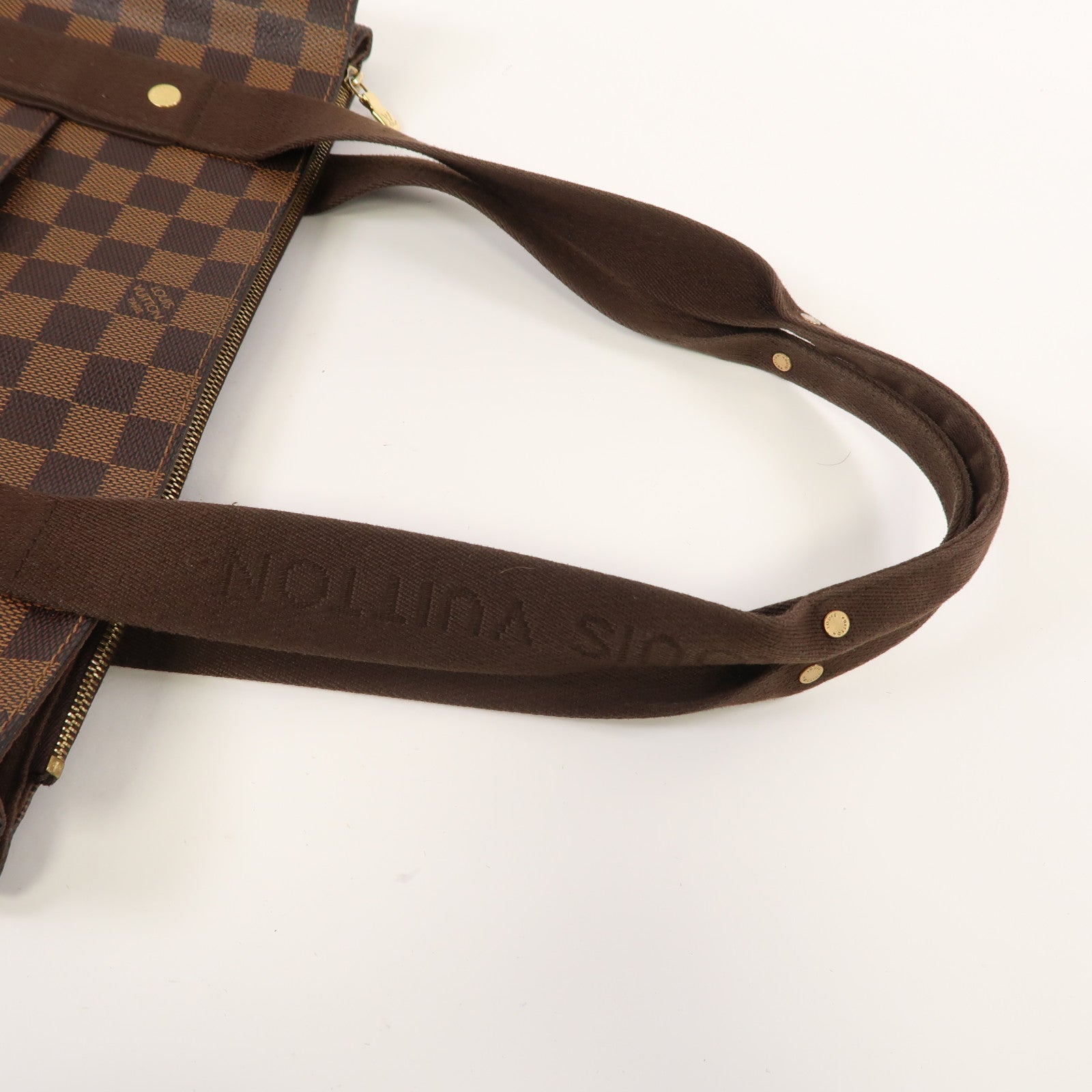 LOUIS VUITTON 【激減優惠】Damier Ebene Beaubourg金扣手挽袋啡色