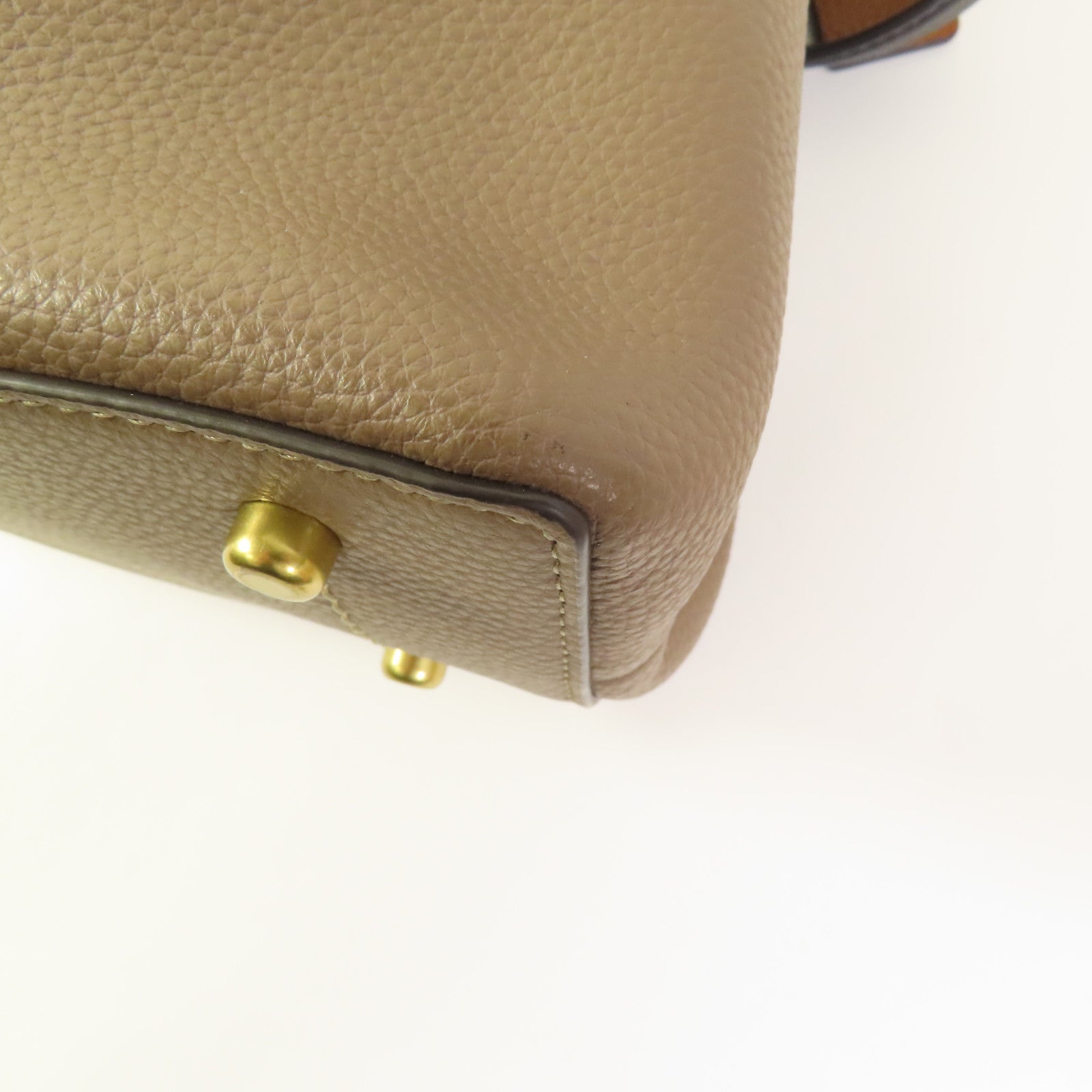 COACH 牛皮皮革Shoulder Bag金扣肩背袋