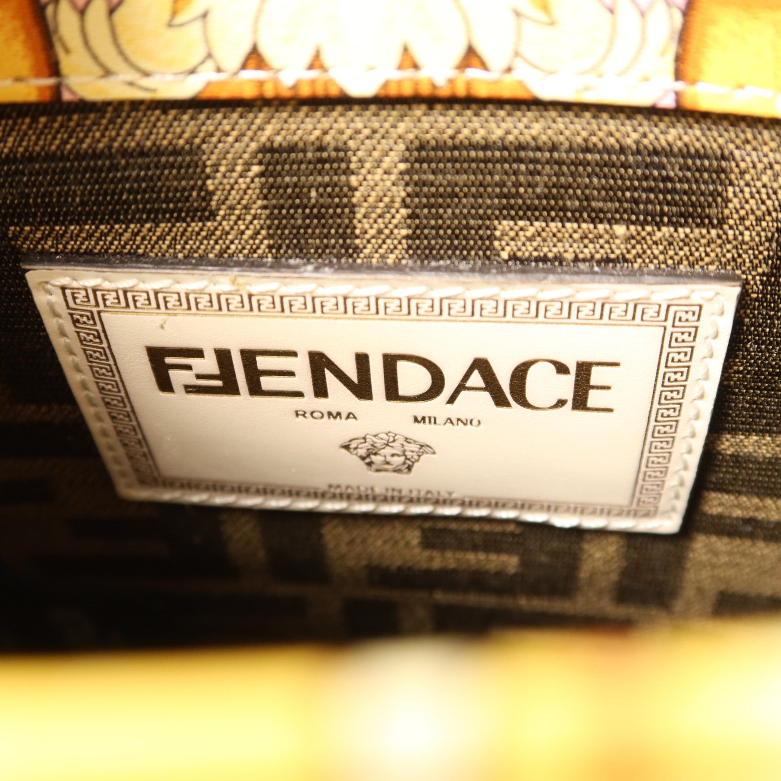 FENDI 【激減優惠】牛皮皮革Sunshine Mini金扣手挽肩背兩用袋