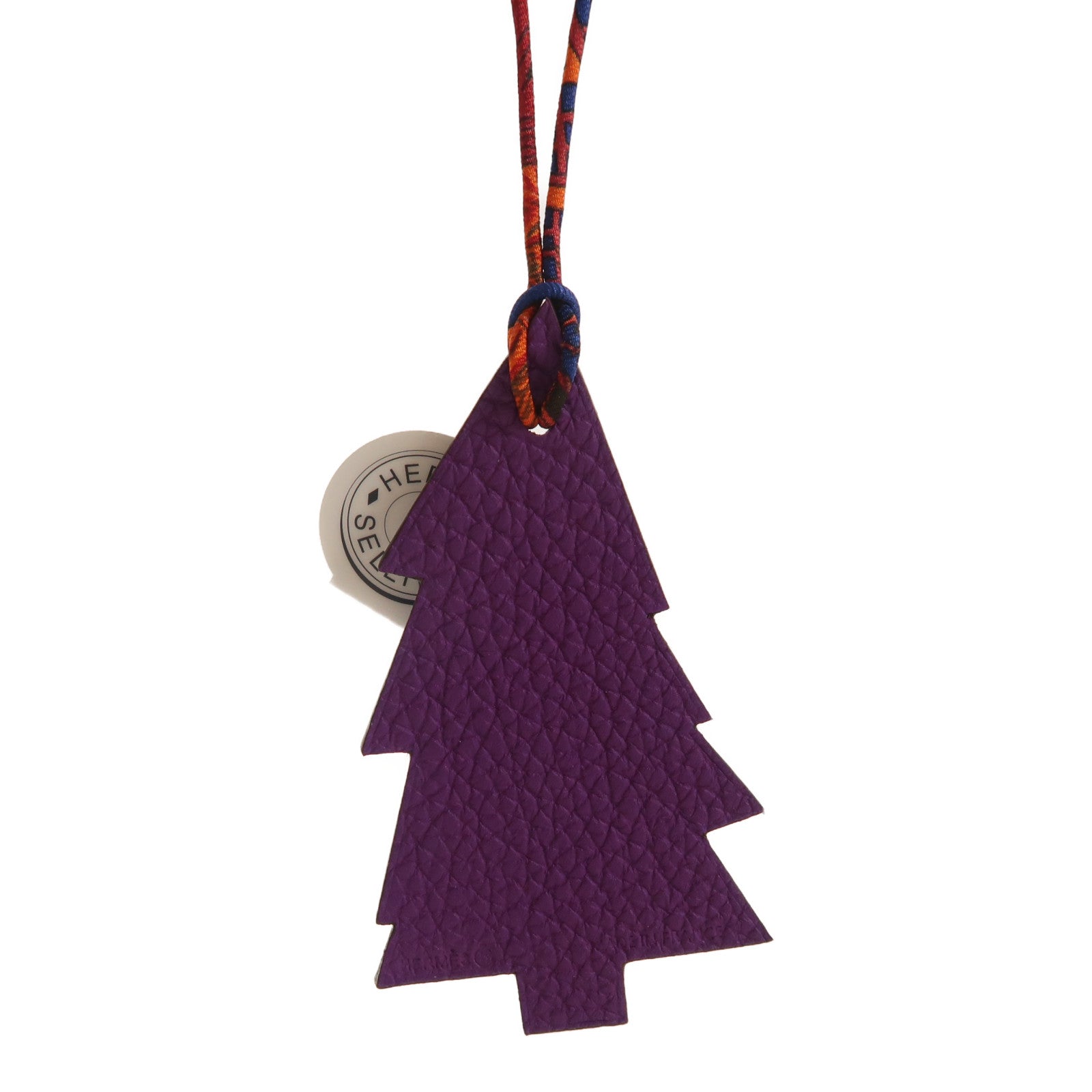 HERMES 【激減優惠】Epsom皮革Christmas Tree Charm掛飾紫色/深藍色