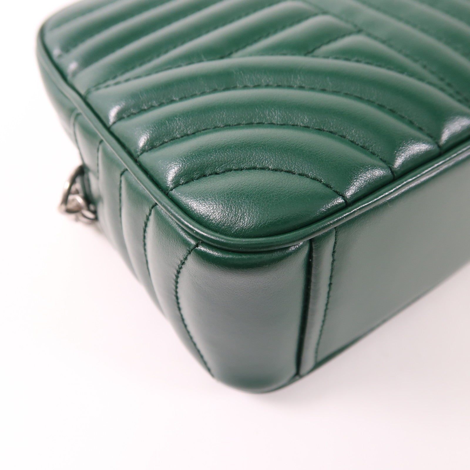 PRADA 牛皮皮革Shoulder Bag銀扣肩背袋