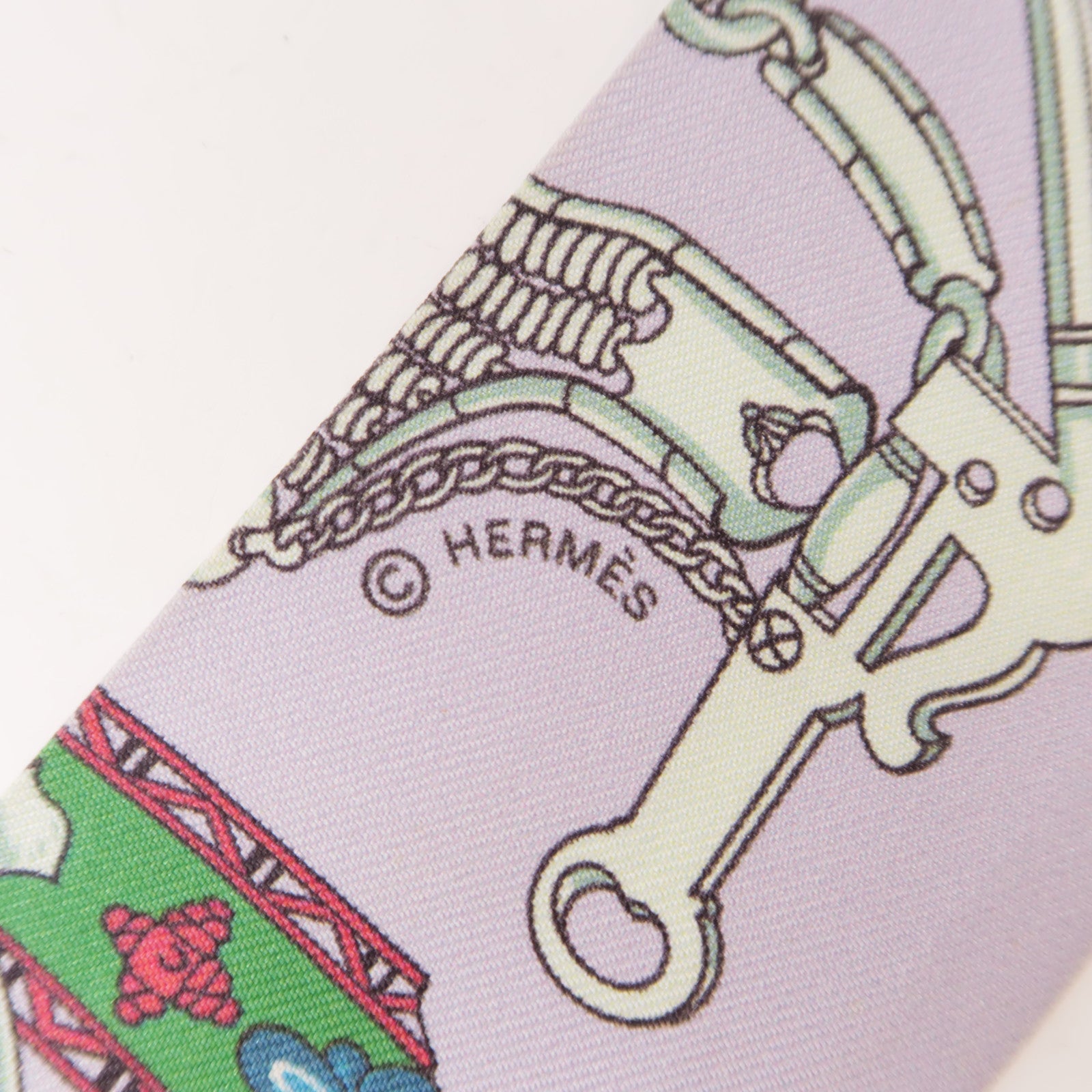 HERMES 絲質Twilly絲巾