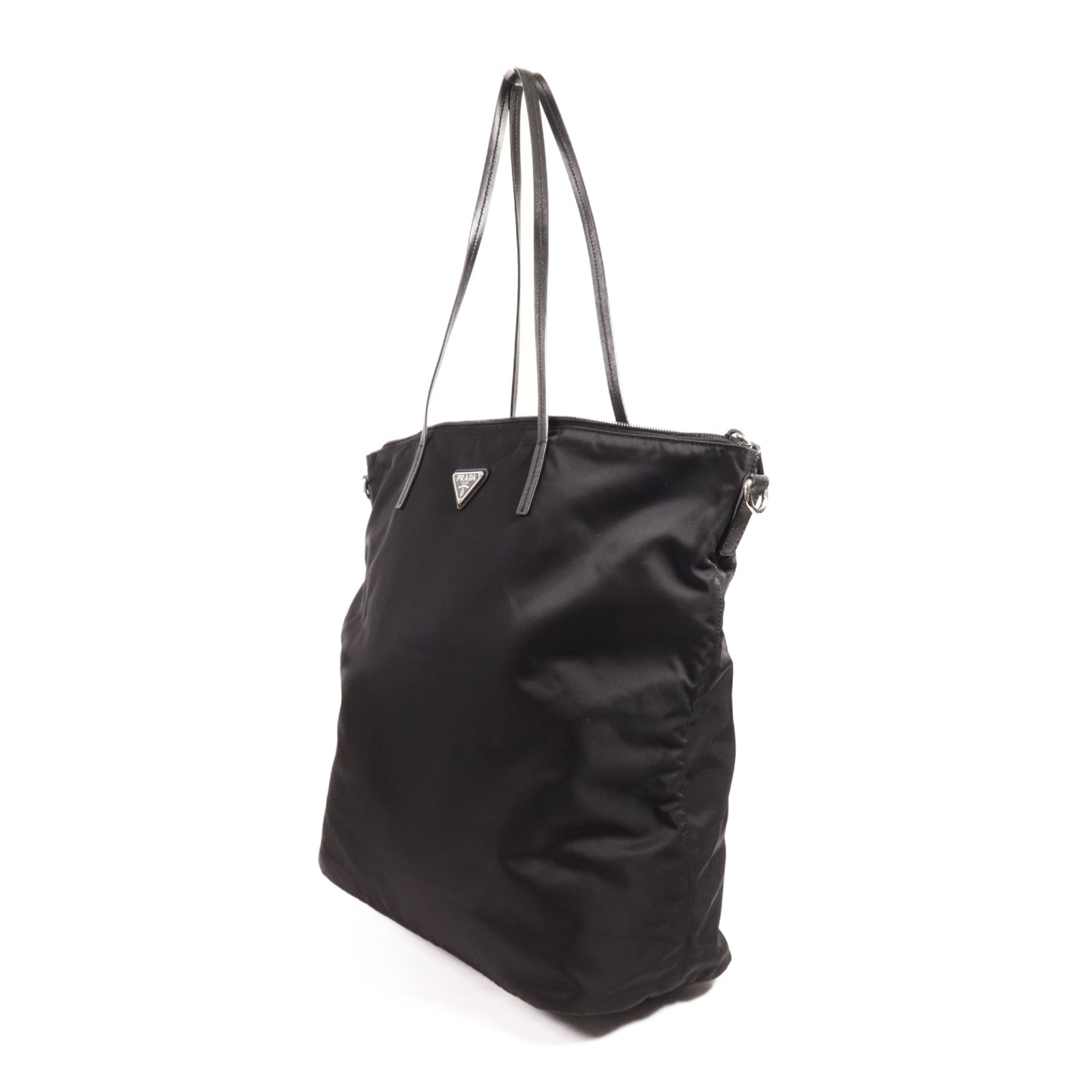 PRADA 尼龍2 Way Shoulder銀扣手挽肩背兩用袋