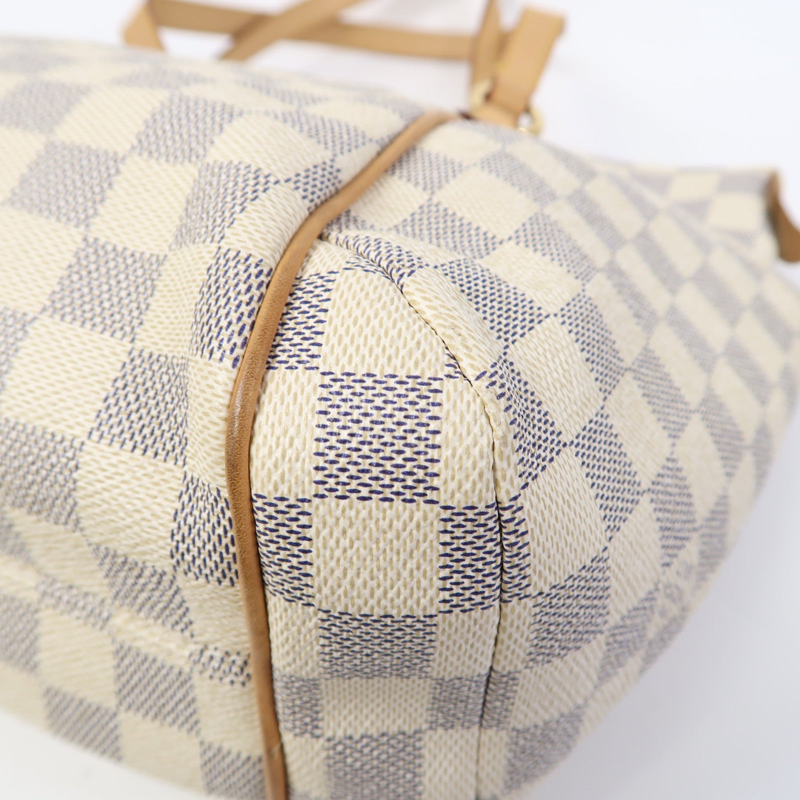 LOUIS VUITTON 【激減優惠】Damier Azur Totally PM金扣肩背袋白色