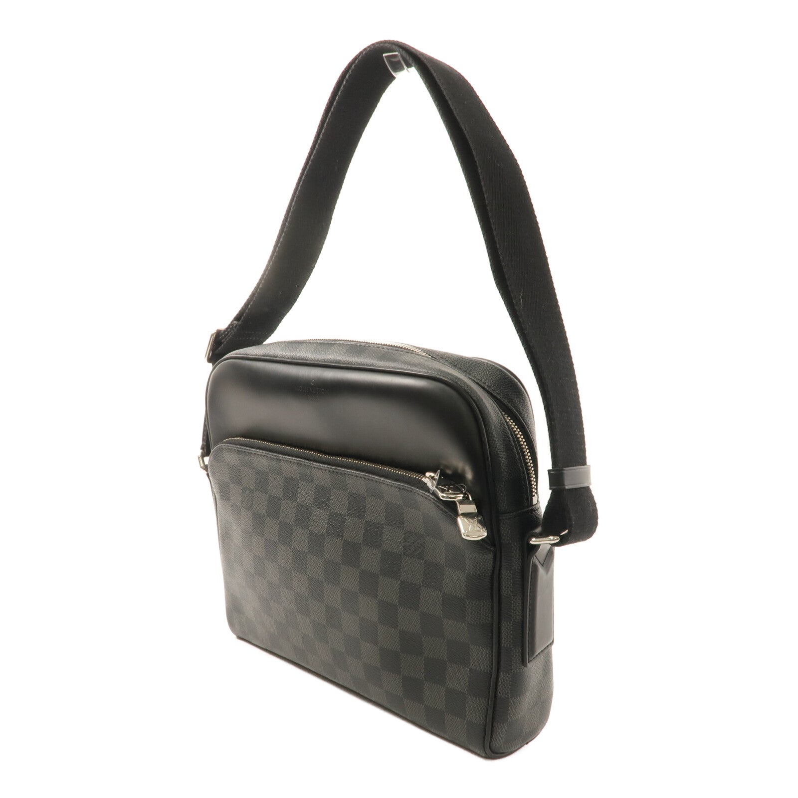 LOUIS VUITTON Damier Graphite Dayton Reporter Bag肩背袋