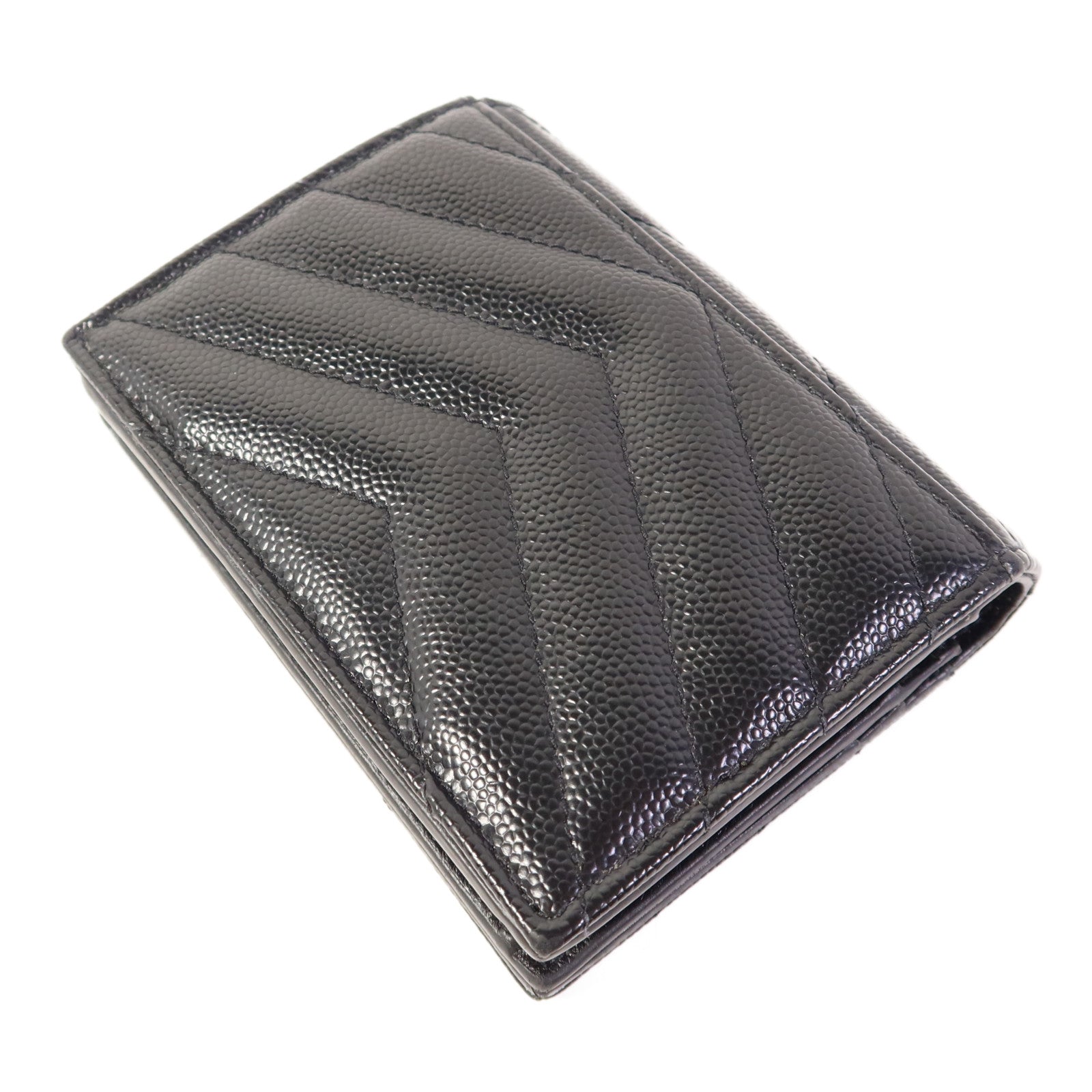 SAINT LAURENT 牛皮皮革Wallet金扣錢包
