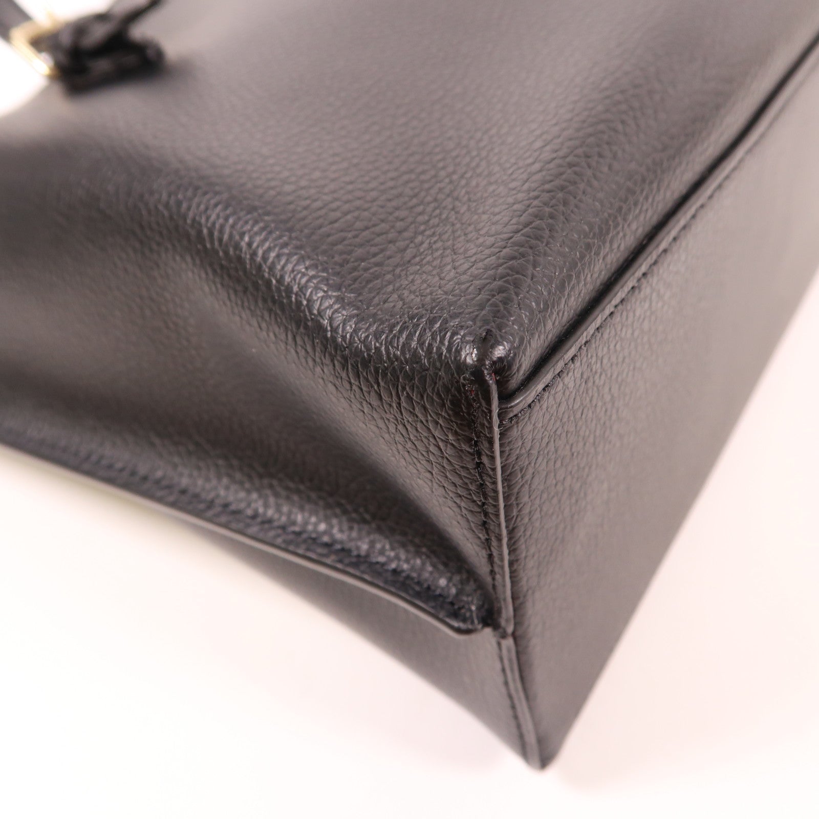 COACH 皮革2 Way Shoulder Bag金扣手挽肩背兩用袋黑色