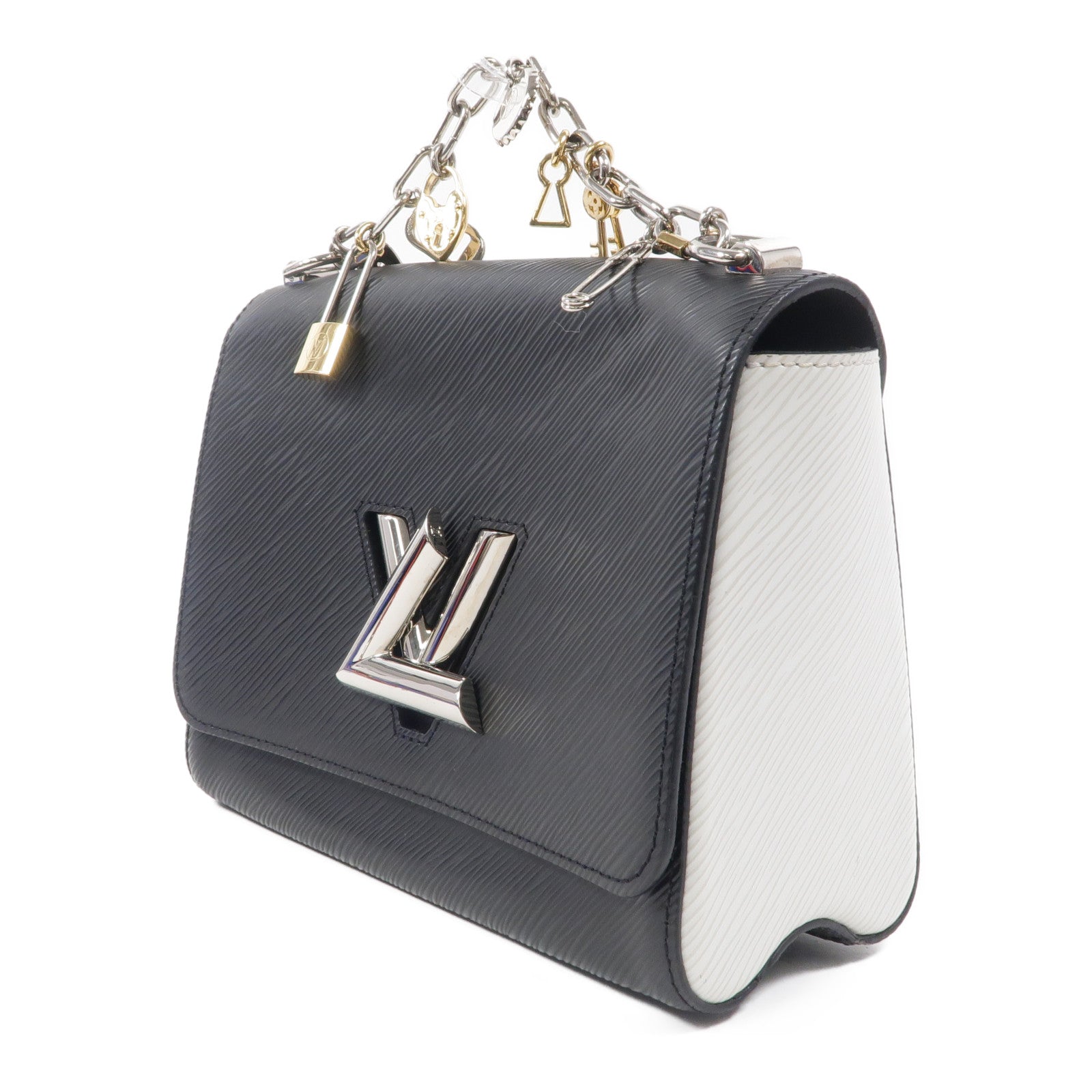 LOUIS VUITTON Epi Love Lock Charm Twist手挽肩背兩用袋