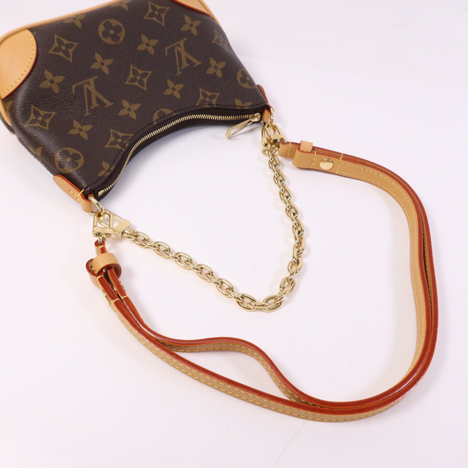 LOUIS VUITTON Monogram Nano Boulogne金扣手挽肩背兩用袋