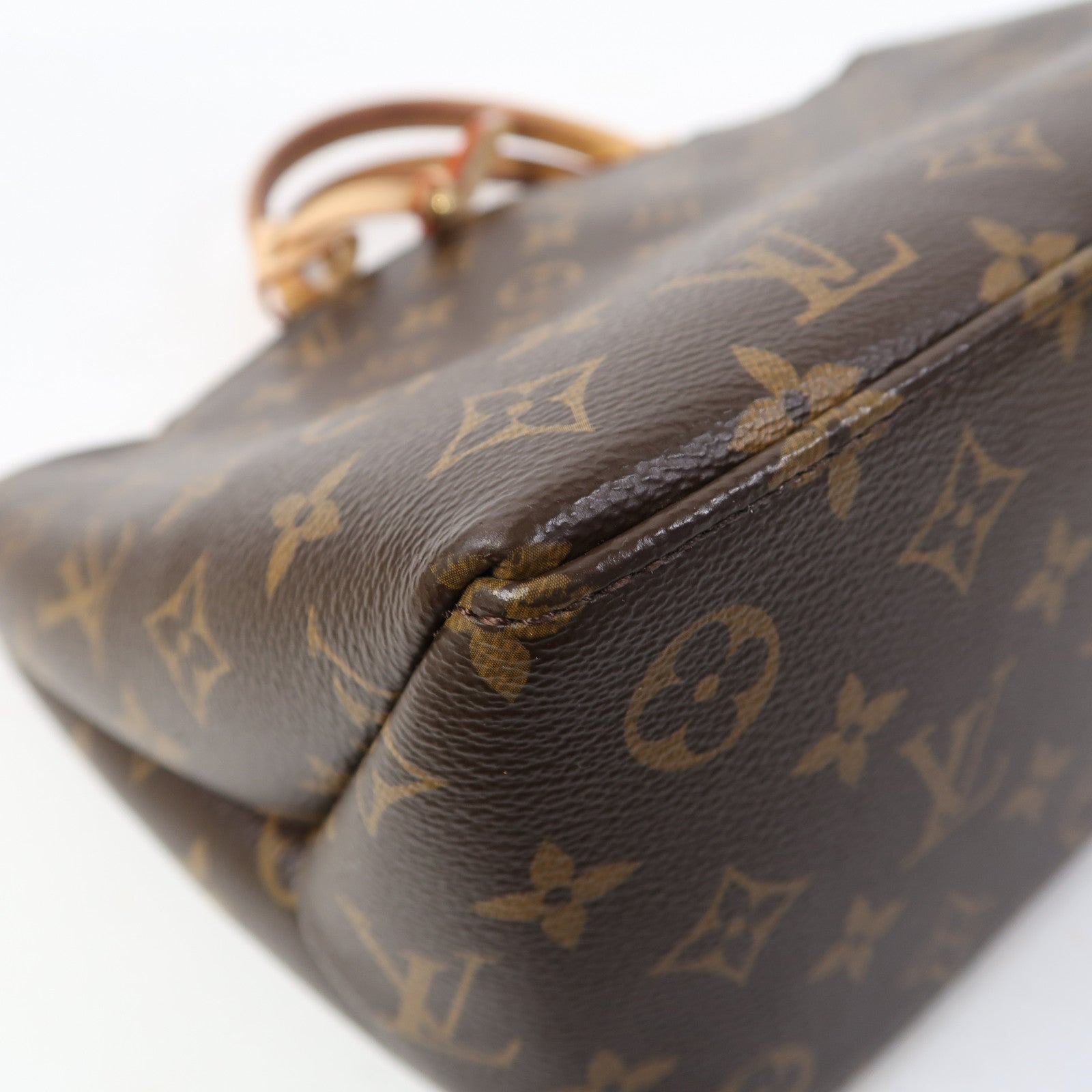 LOUIS VUITTON Monogram Petit Palais金扣手挽肩背兩用袋啡色