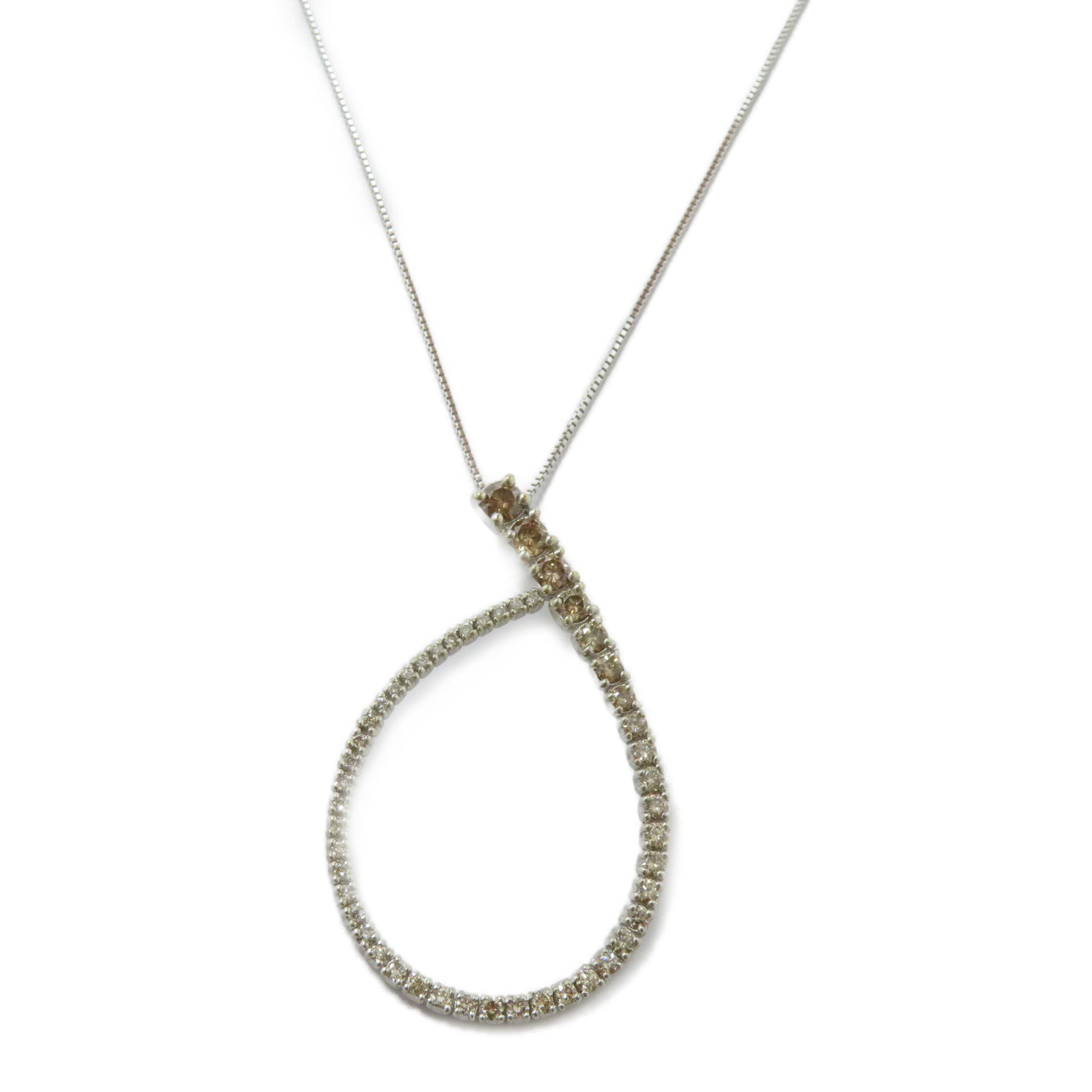 JEWELRY 18K白金Diamond Necklace 1.40ct鑽石項鍊