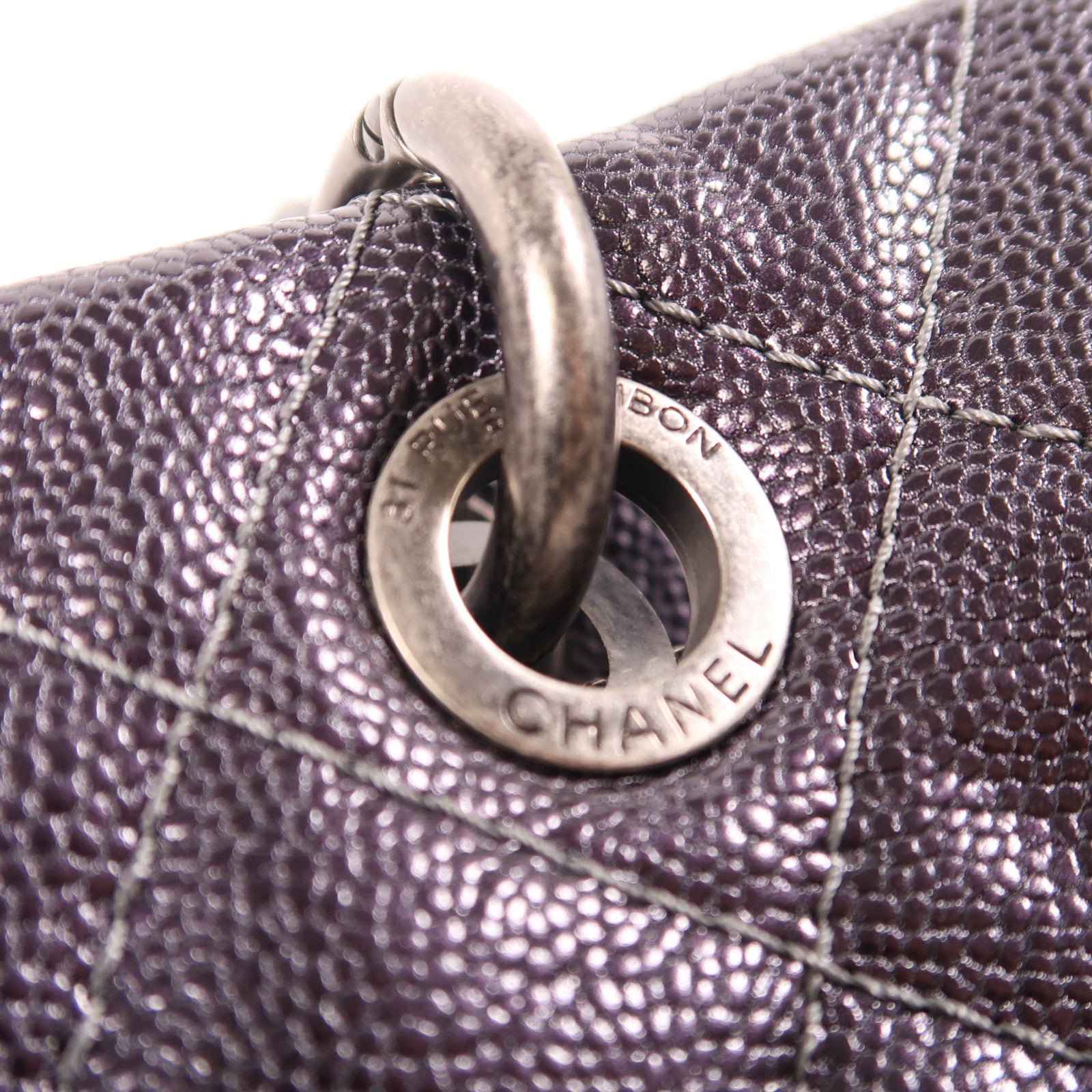 CHANEL 牛皮皮革Shoulder Bag鏈帶肩背袋