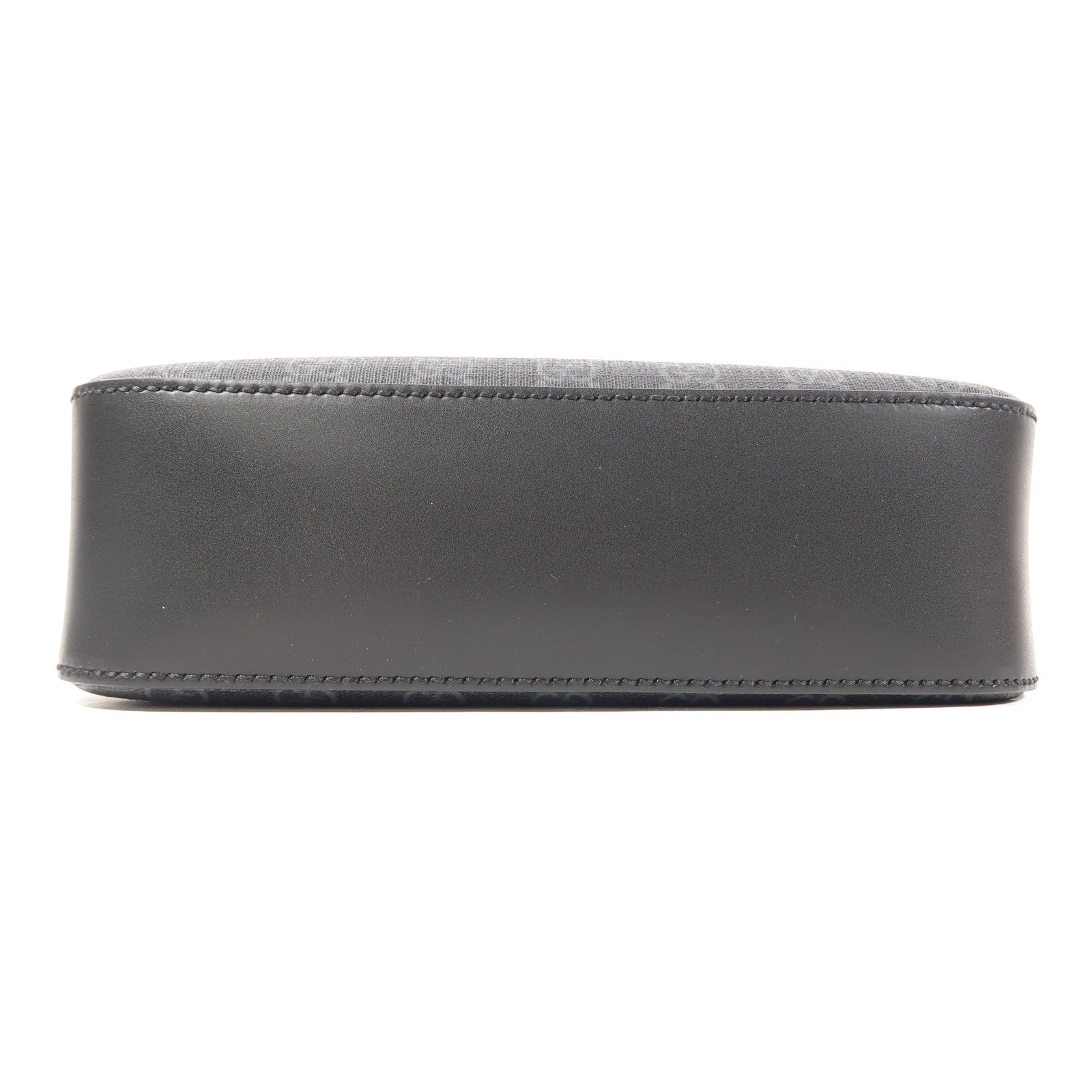 GUCCI 塗層帆布Shoulder Bag銀扣肩背袋黑色