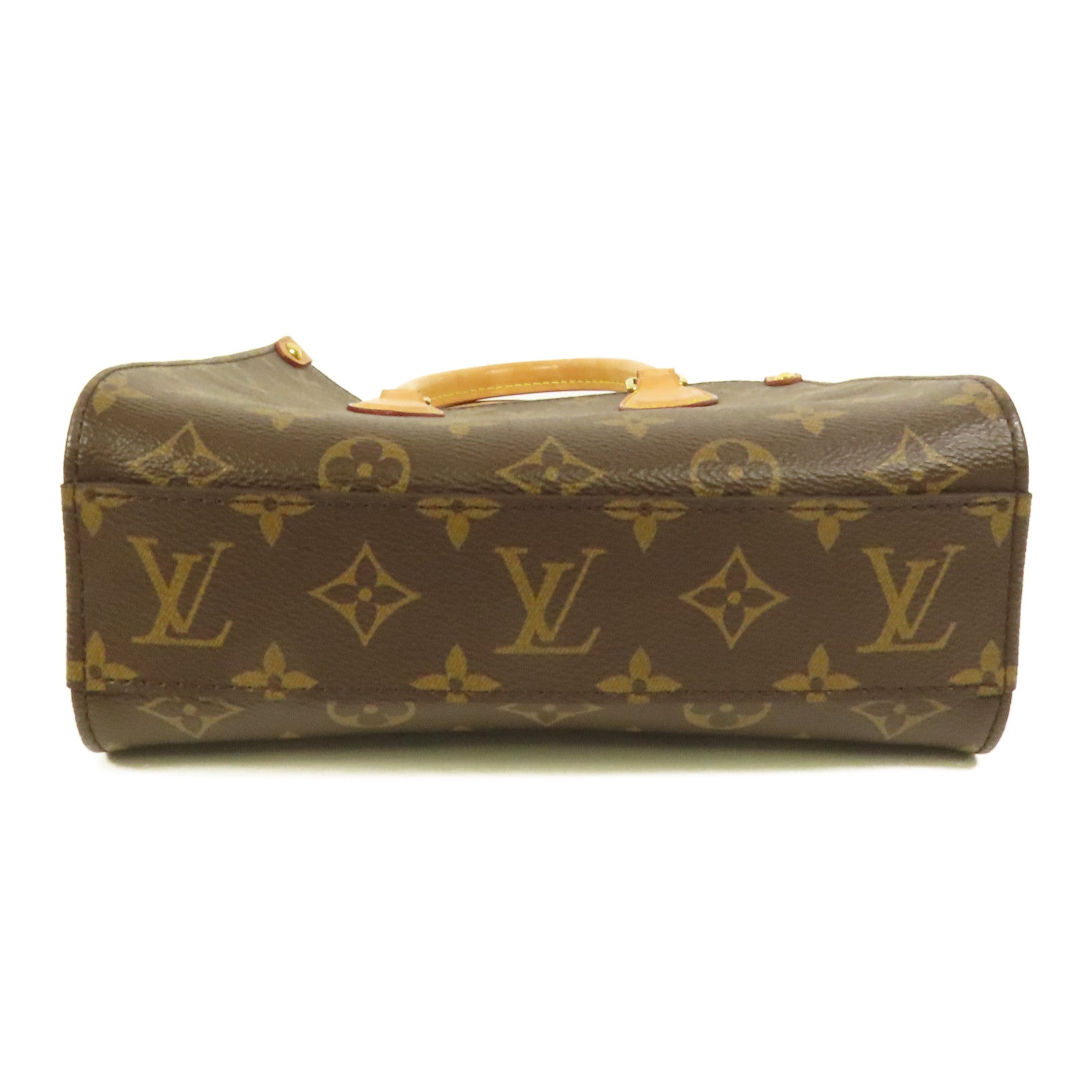 LOUIS VUITTON Monogram Sac Plat BB金扣手挽肩背兩用袋