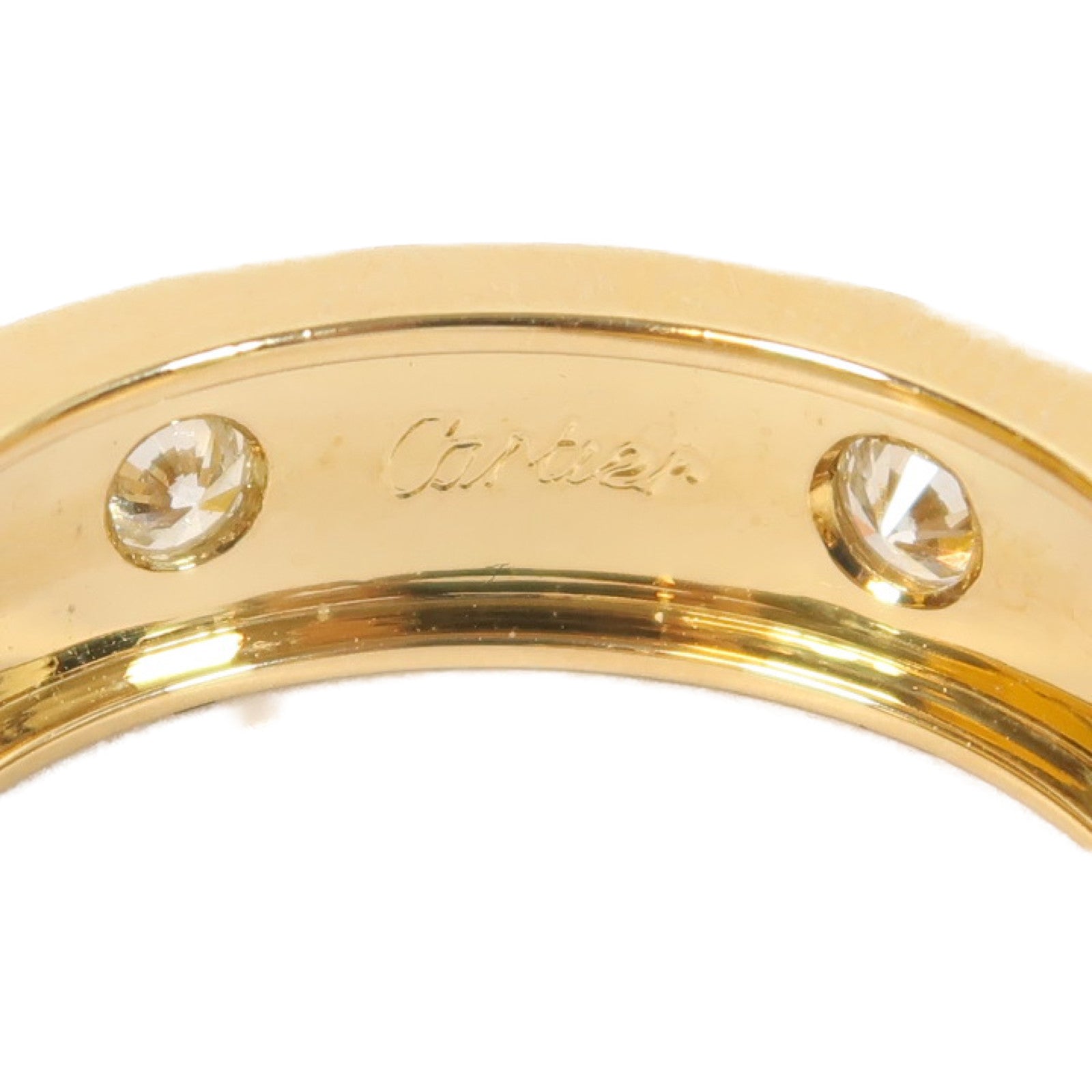 CARTIER 18K黃金Love Diamond Earrings鑽石耳環金色