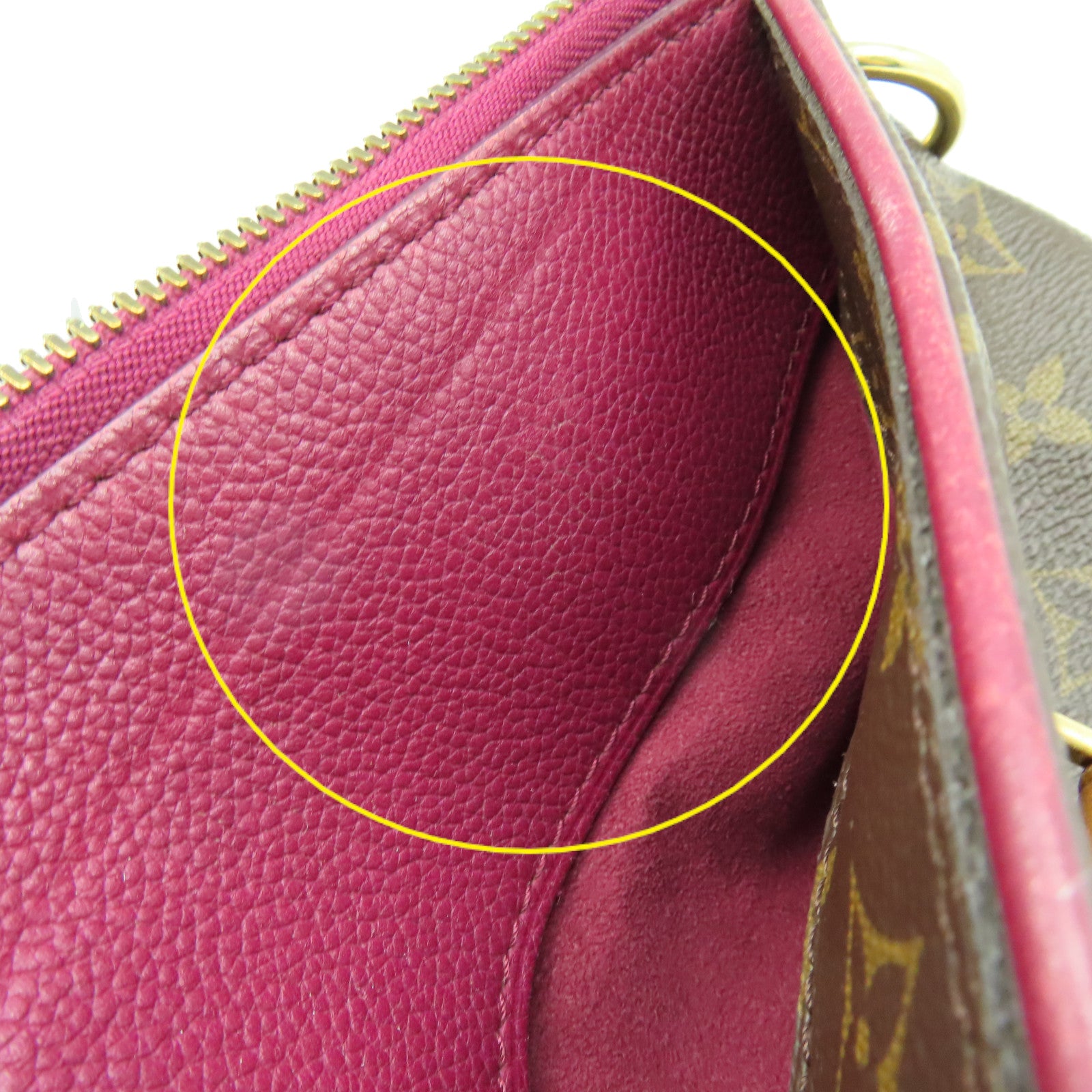 LOUIS VUITTON Monogram Pallas MM 2Way Shoulder Bag手挽肩背兩用袋啡色/酒紅色