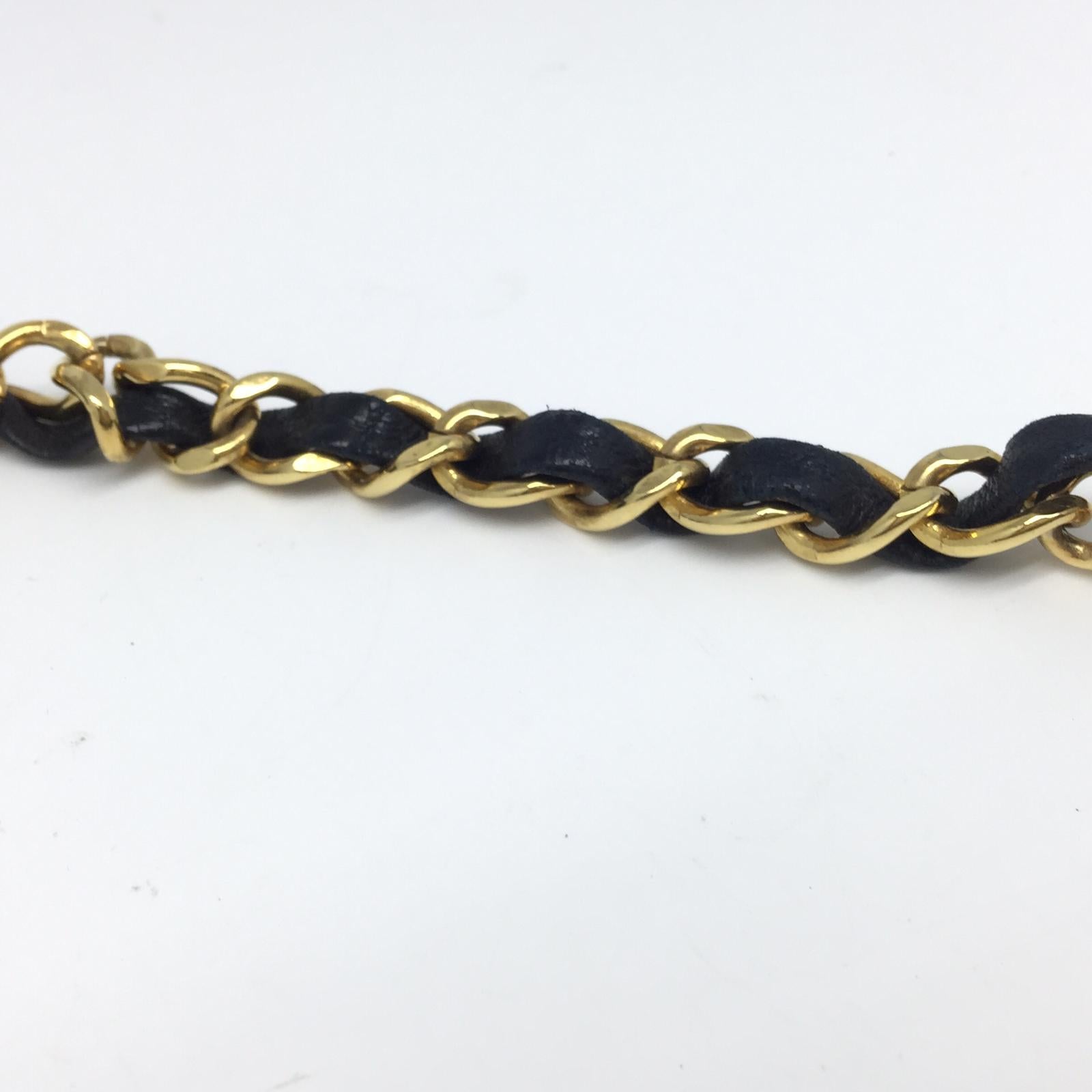 CHANEL 【激減優惠】菱格羊皮皮革Vintage Chain Shoulder金扣鏈帶肩背袋黑色