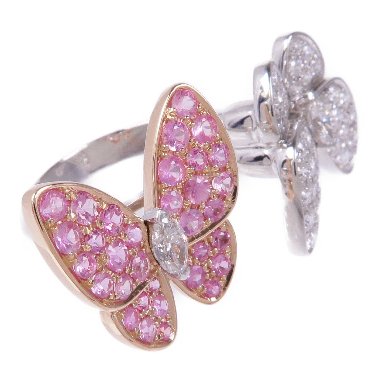 JEWELRY 18K白金/玫瑰金Diamond Ring鑽石戒指US#5.75