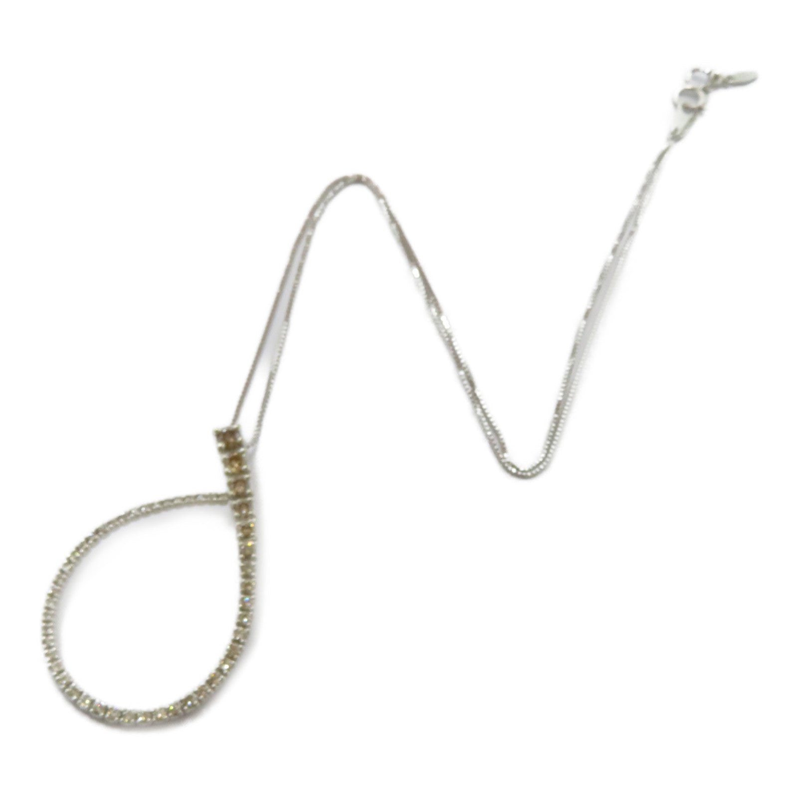 JEWELRY 18K白金Diamond Necklace 1.40ct鑽石項鍊